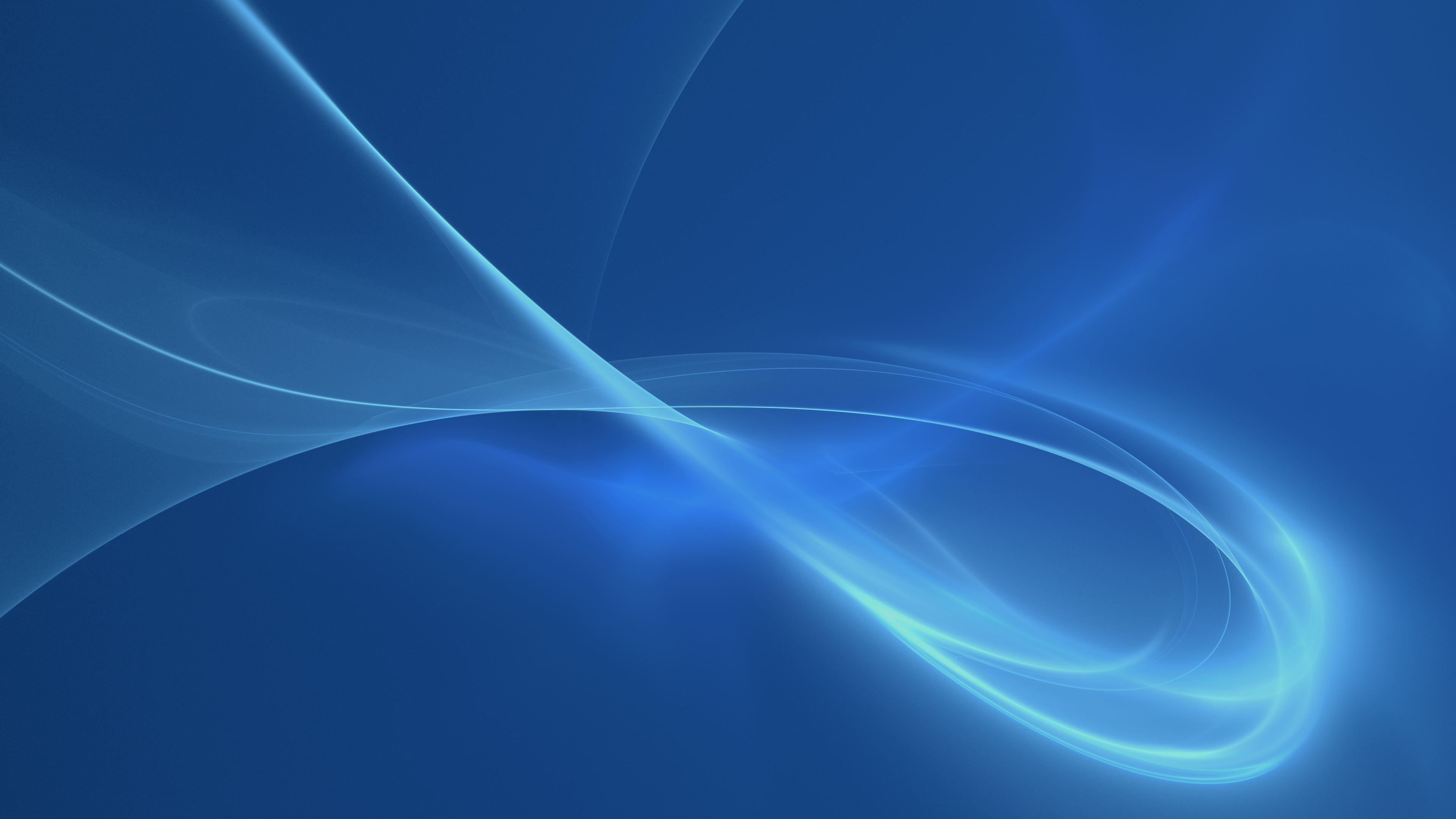 Blue Fractal Swirls 4K HD Wallpaper