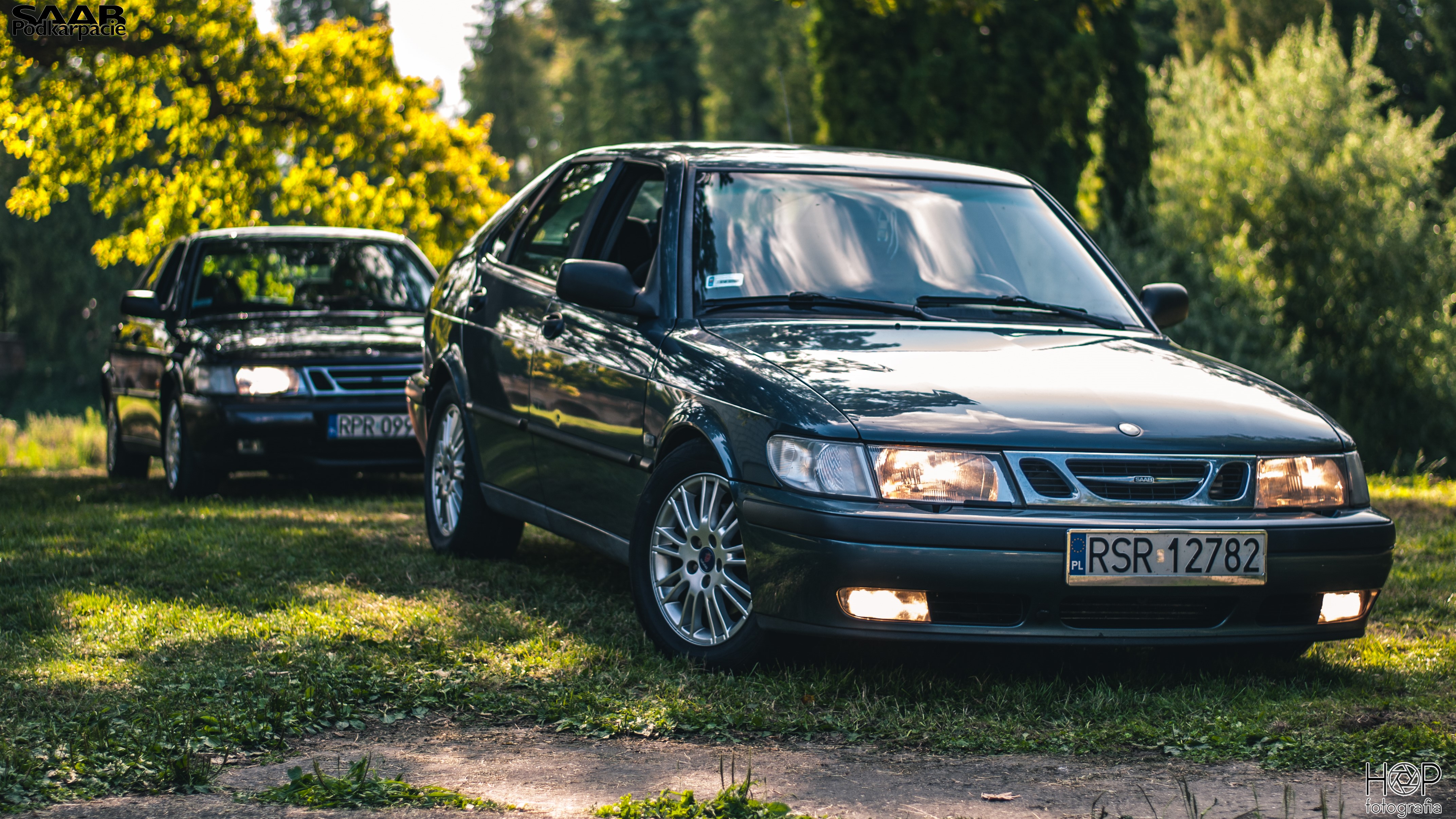 Two Saab 900 NG cars in Podkarpacie HD Wallpaper