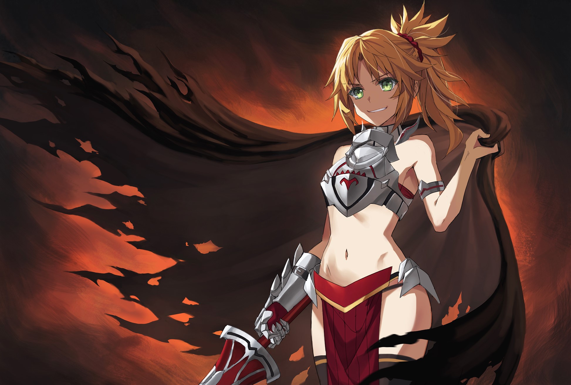 Mordred from Fate/Apocrypha with a sword HD Wallpaper