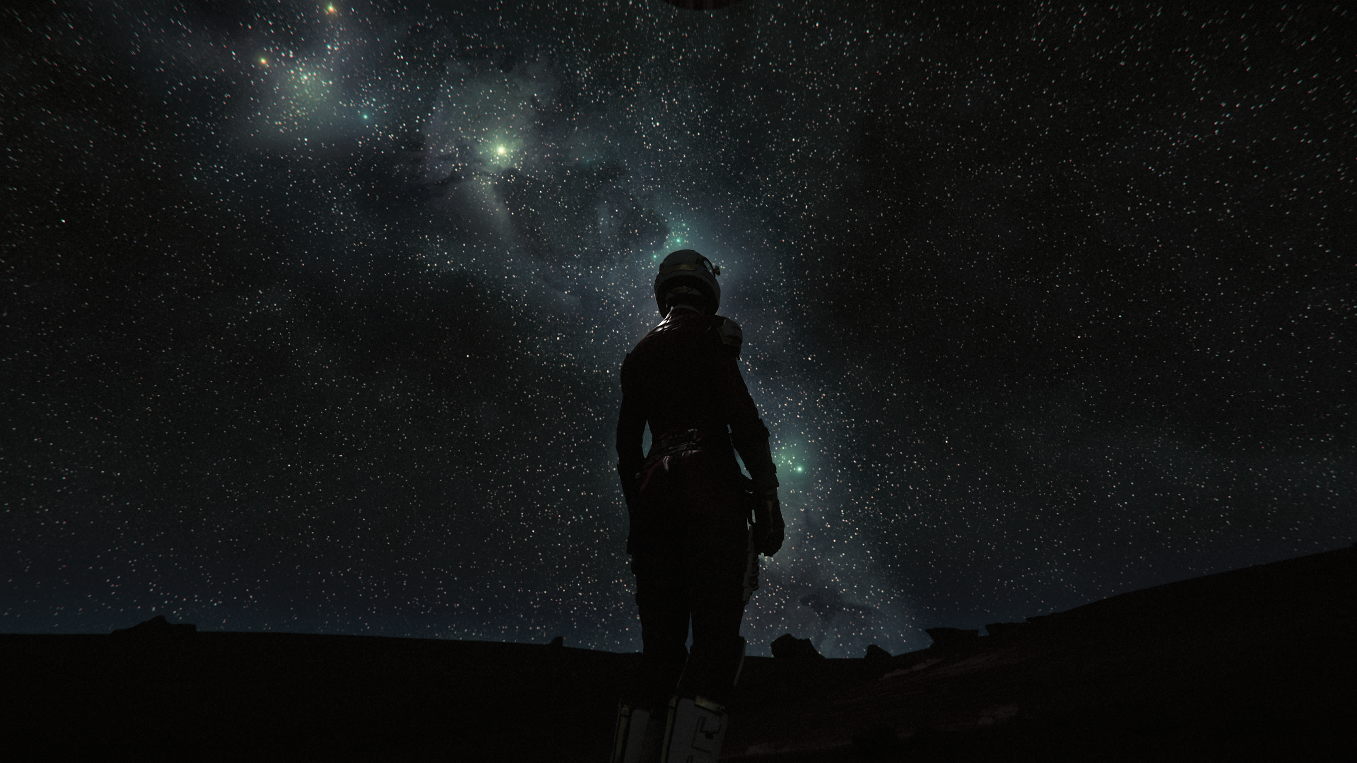 Astronaut looking at stars in Star Citizen HD Wallpaper