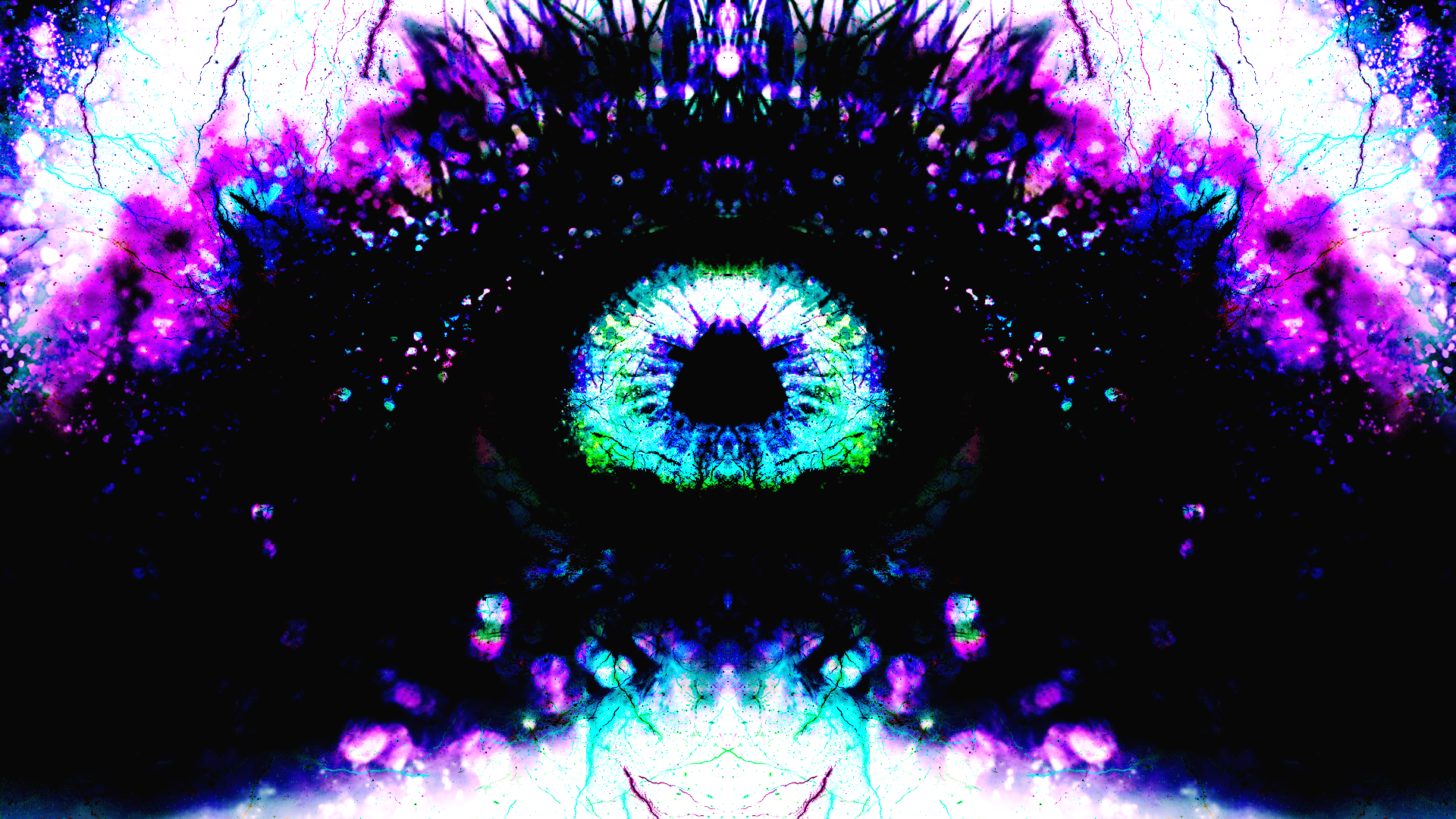 Abstract digital creature with divine and angelic features HD Wallpaper
