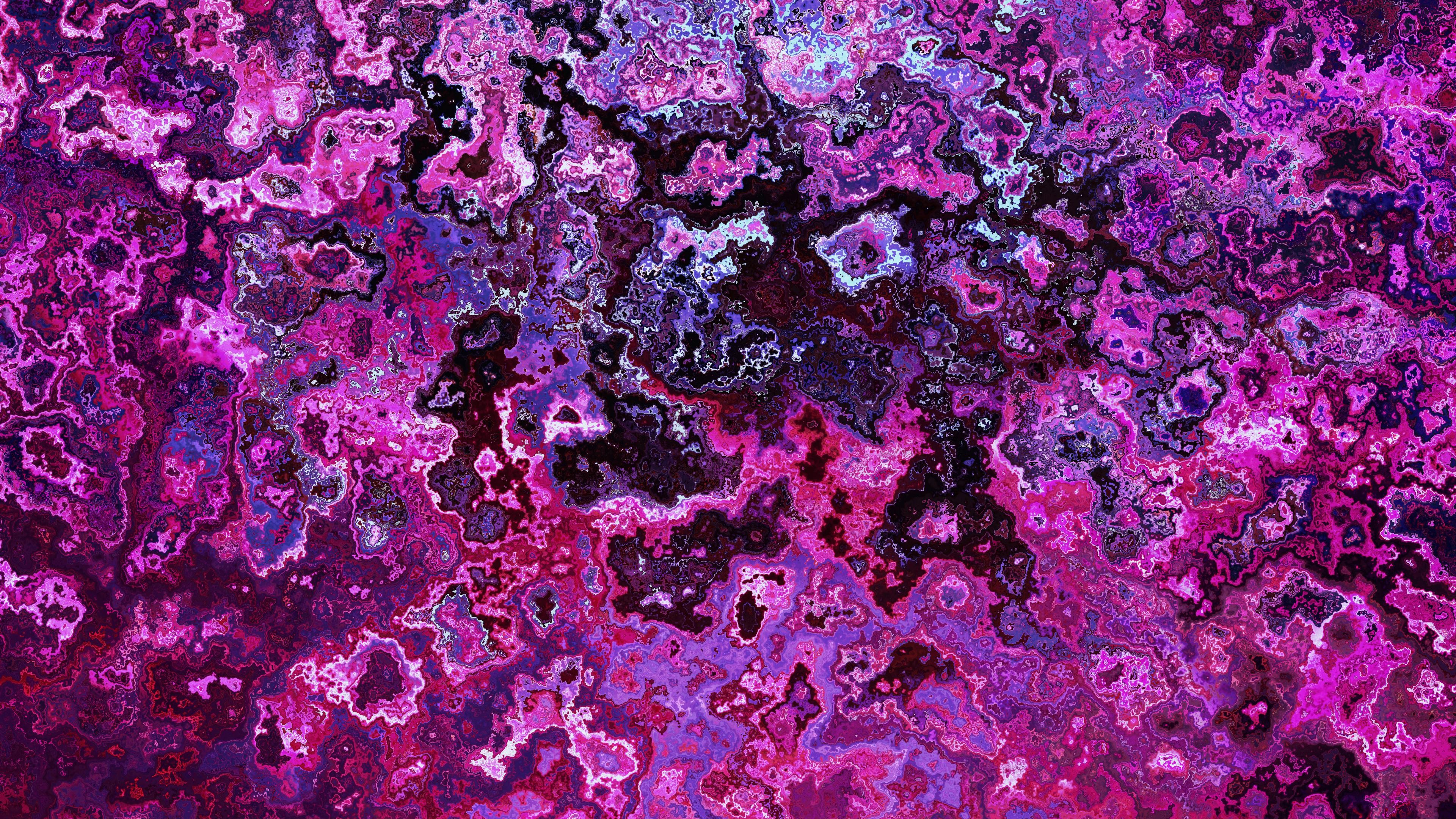 4K digital artwork with fluid fractal texture HD Wallpaper