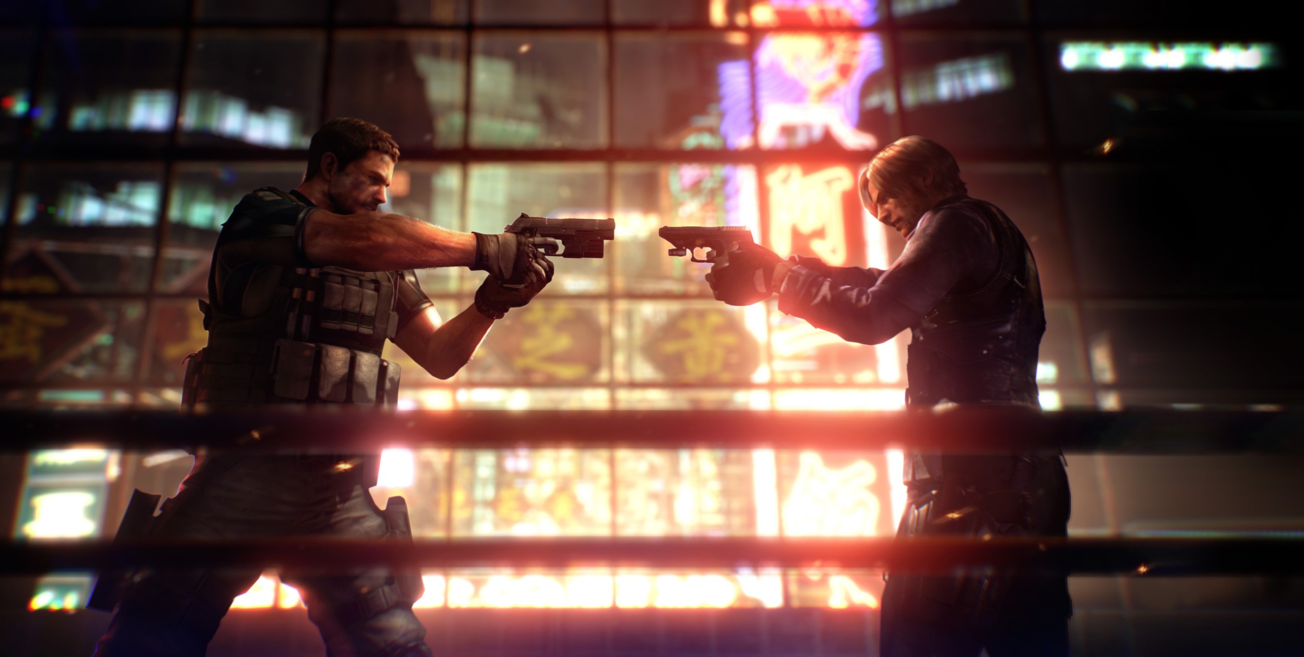 Chris Redfield and Leon S. Kennedy from Resident Evil 6 HD Wallpaper