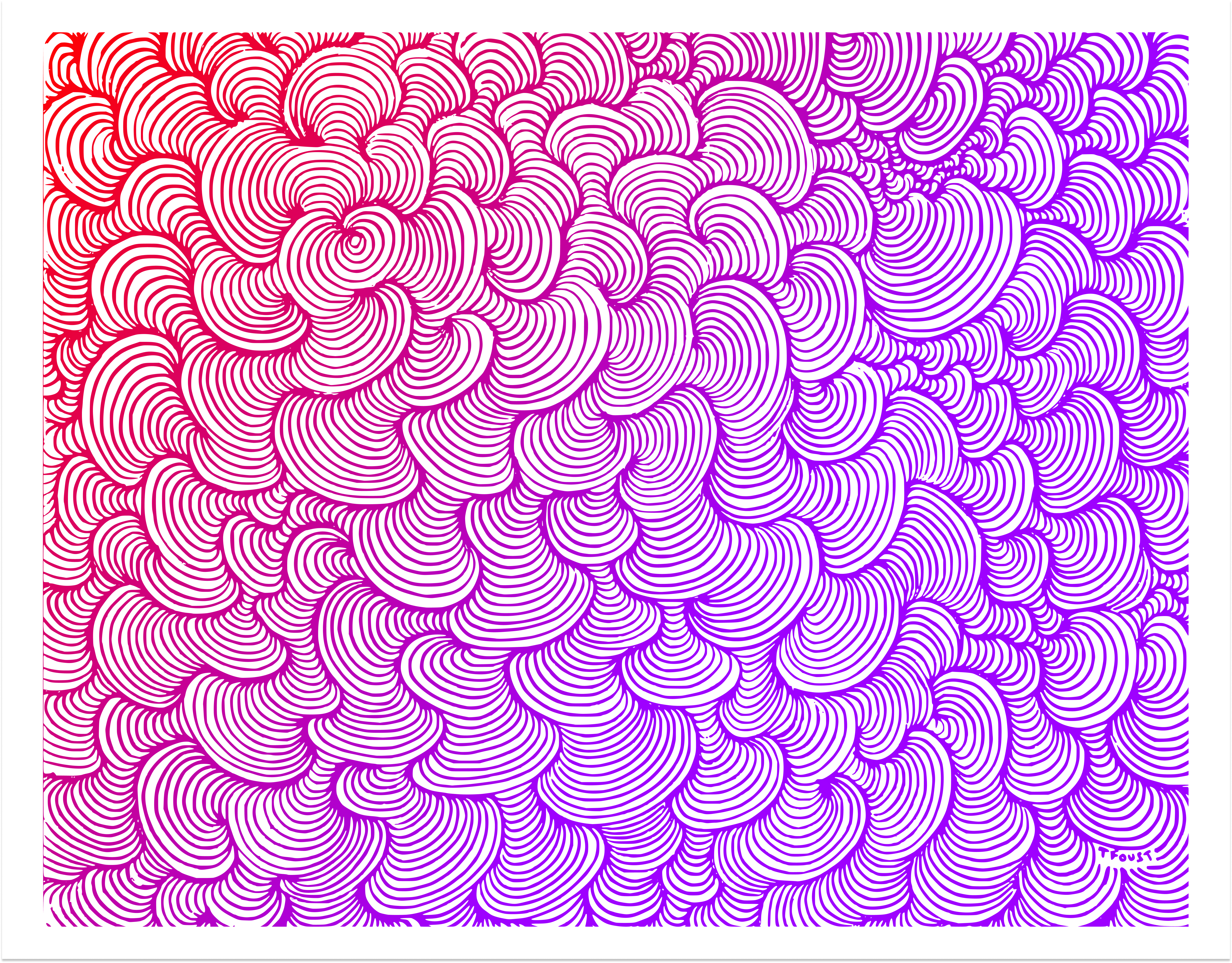 Abstract gradient pattern artwork HD Wallpaper