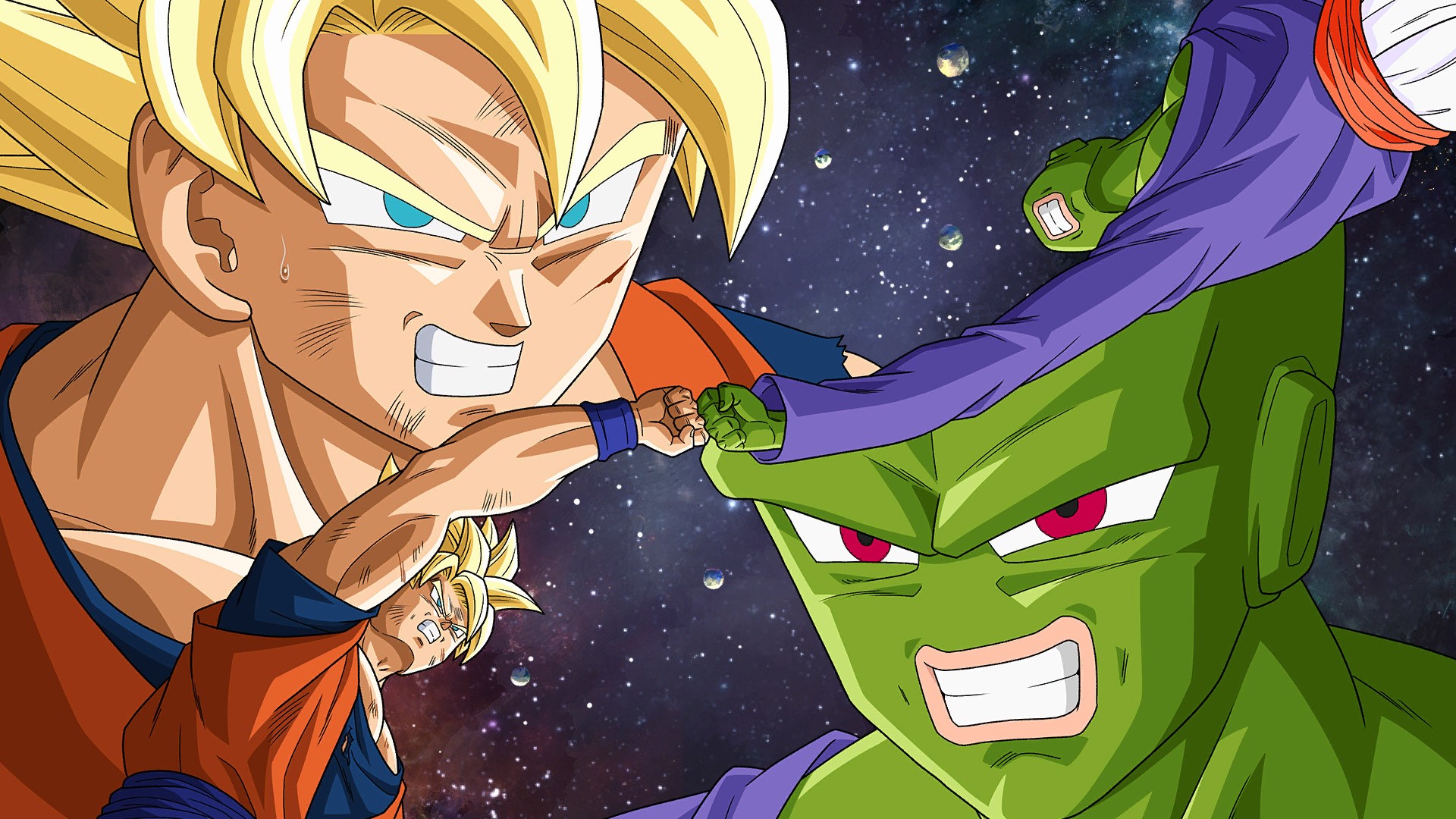Son Goku and Piccolo from Dragon Ball HD Wallpaper