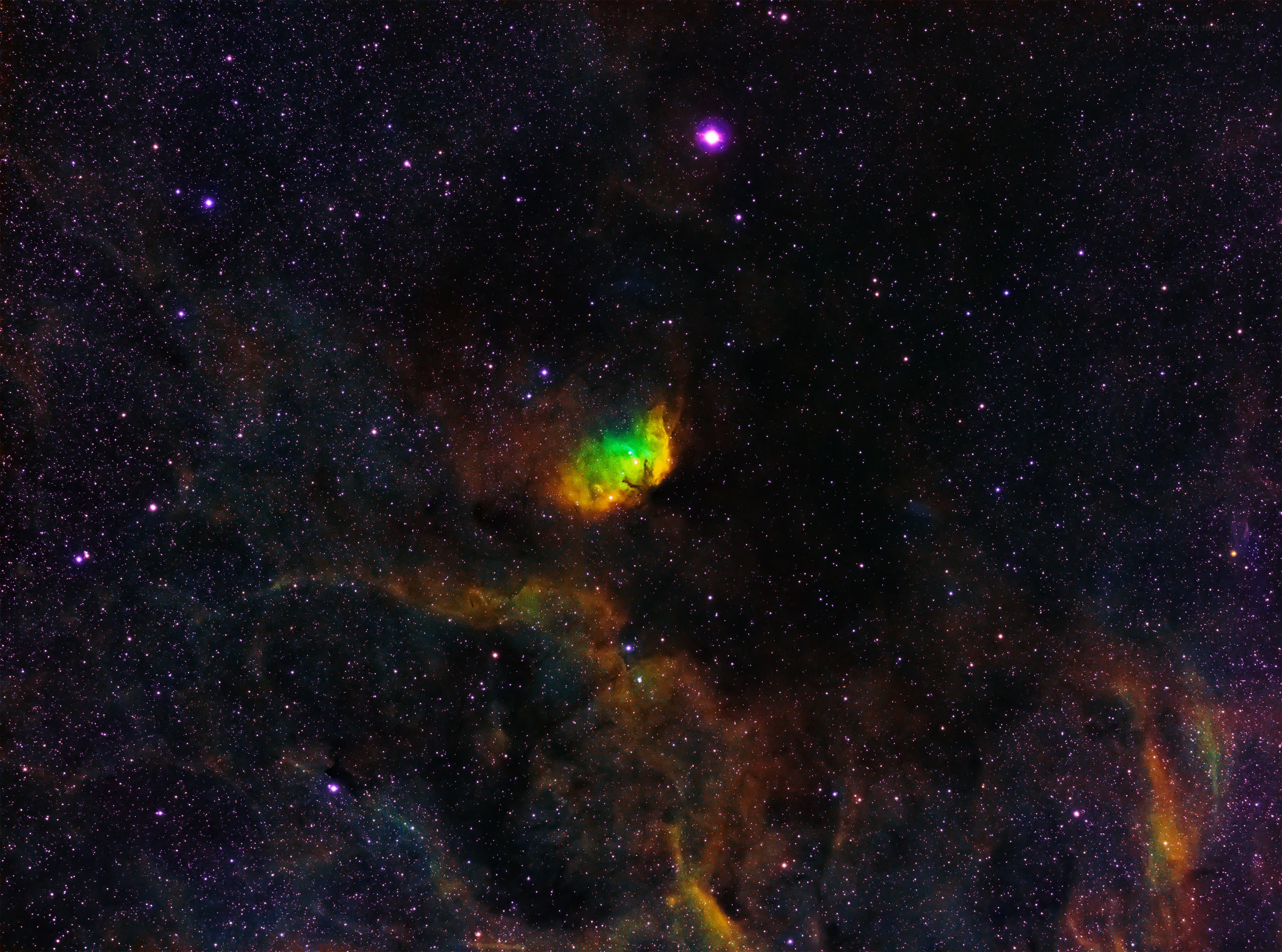 Stars and nebula in deep space HD Wallpaper