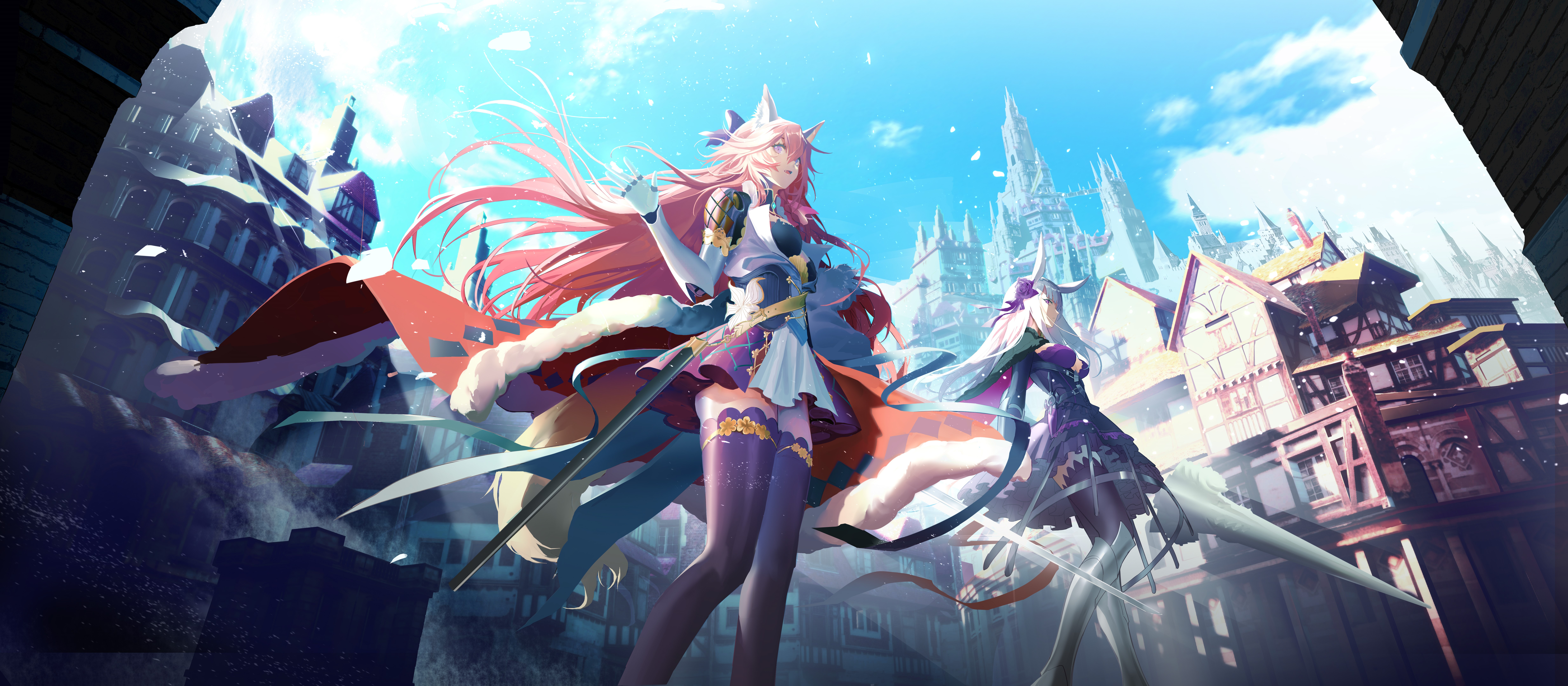 4K Anime Girls from Red: Pride of Eden HD Wallpaper