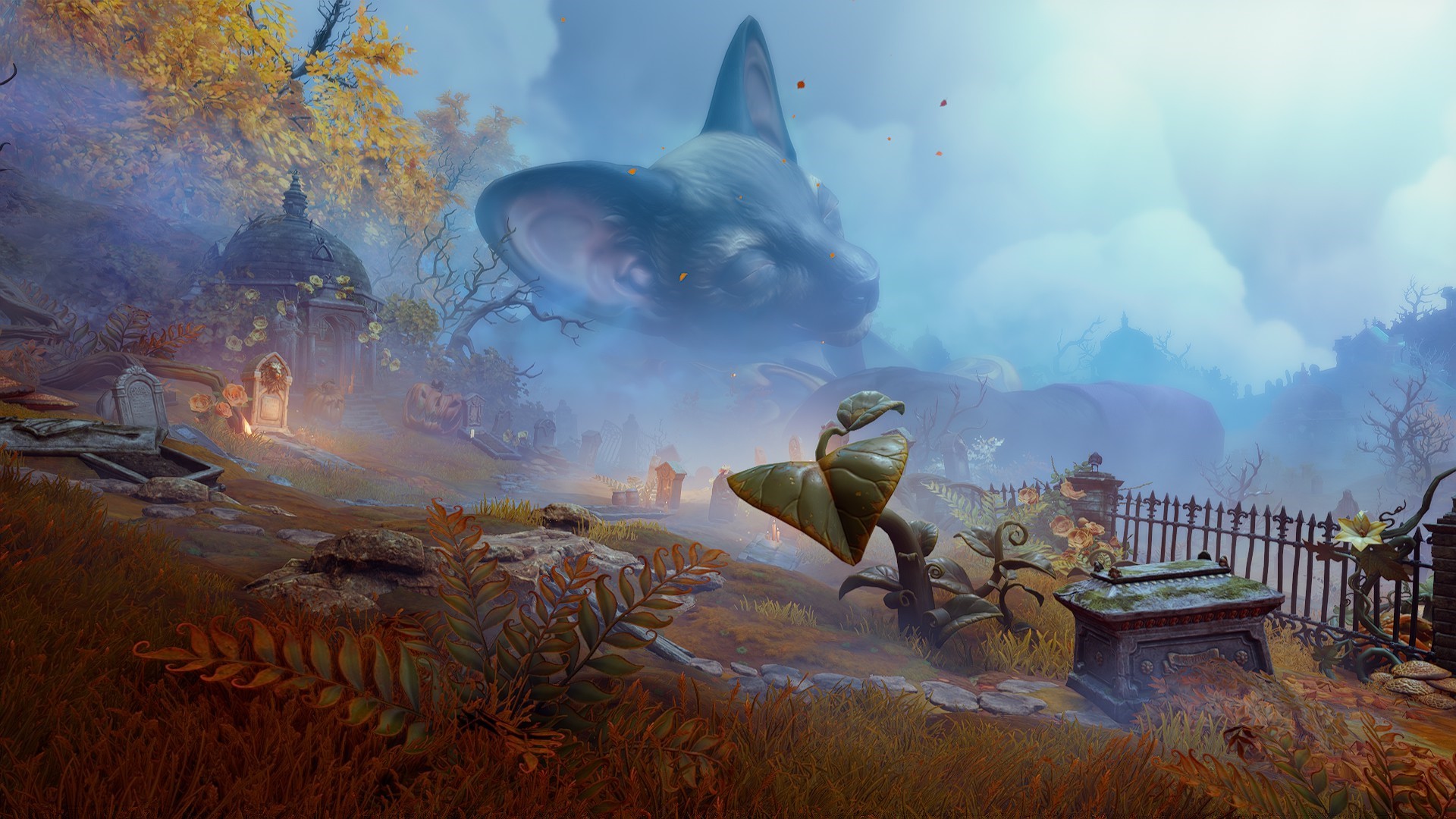 Trine 4: The Nightmare Prince Cemetery Landscape HD Wallpaper