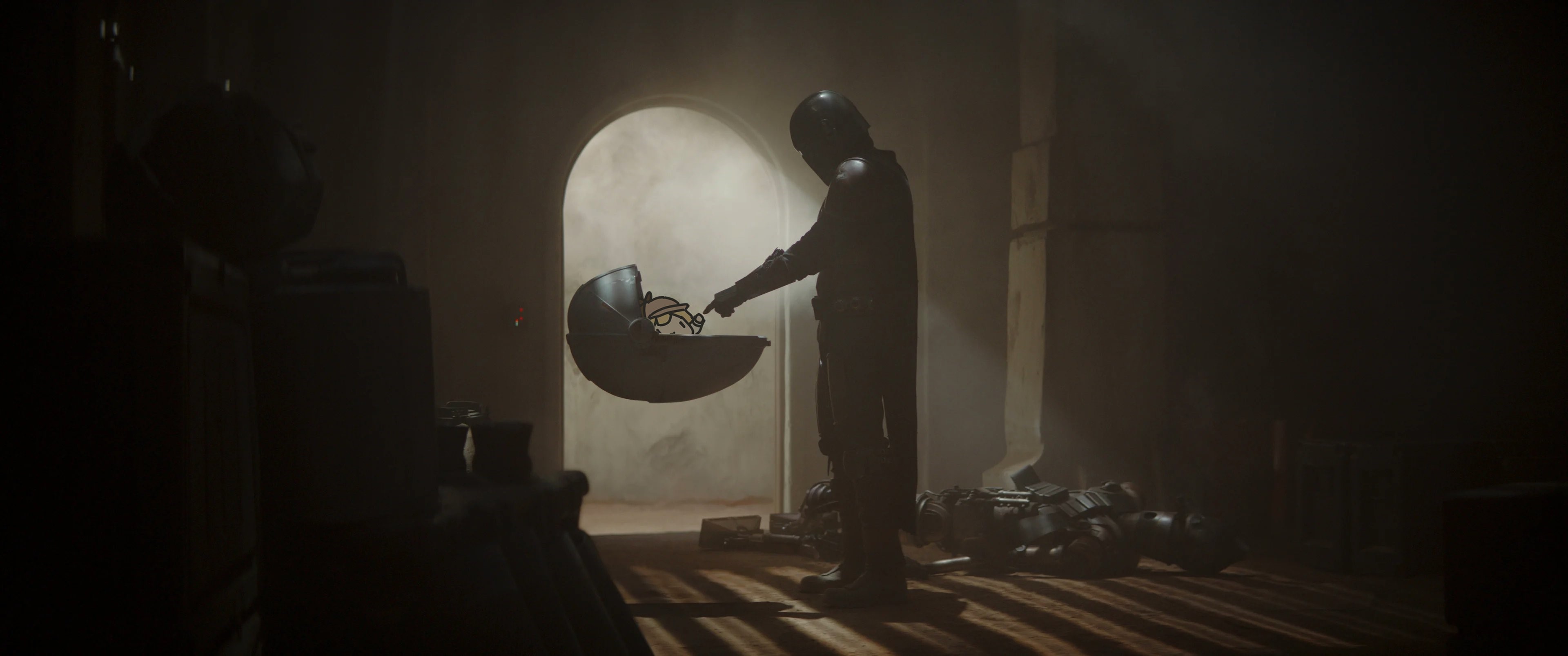 The Mandalorian and Grogu from The Mandalorian HD Wallpaper