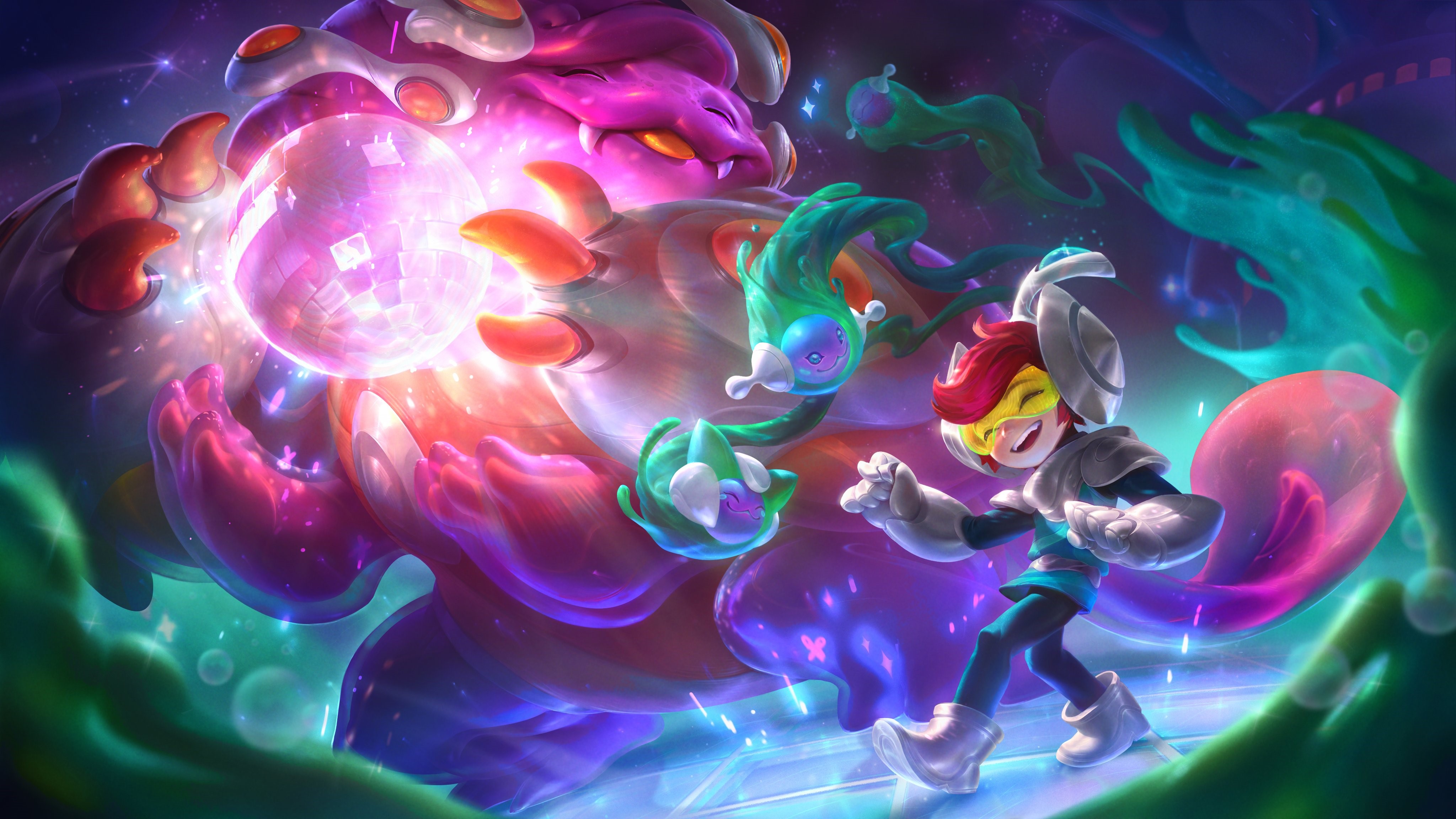Nunu & Willump from League of Legends Space Groove HD Wallpaper