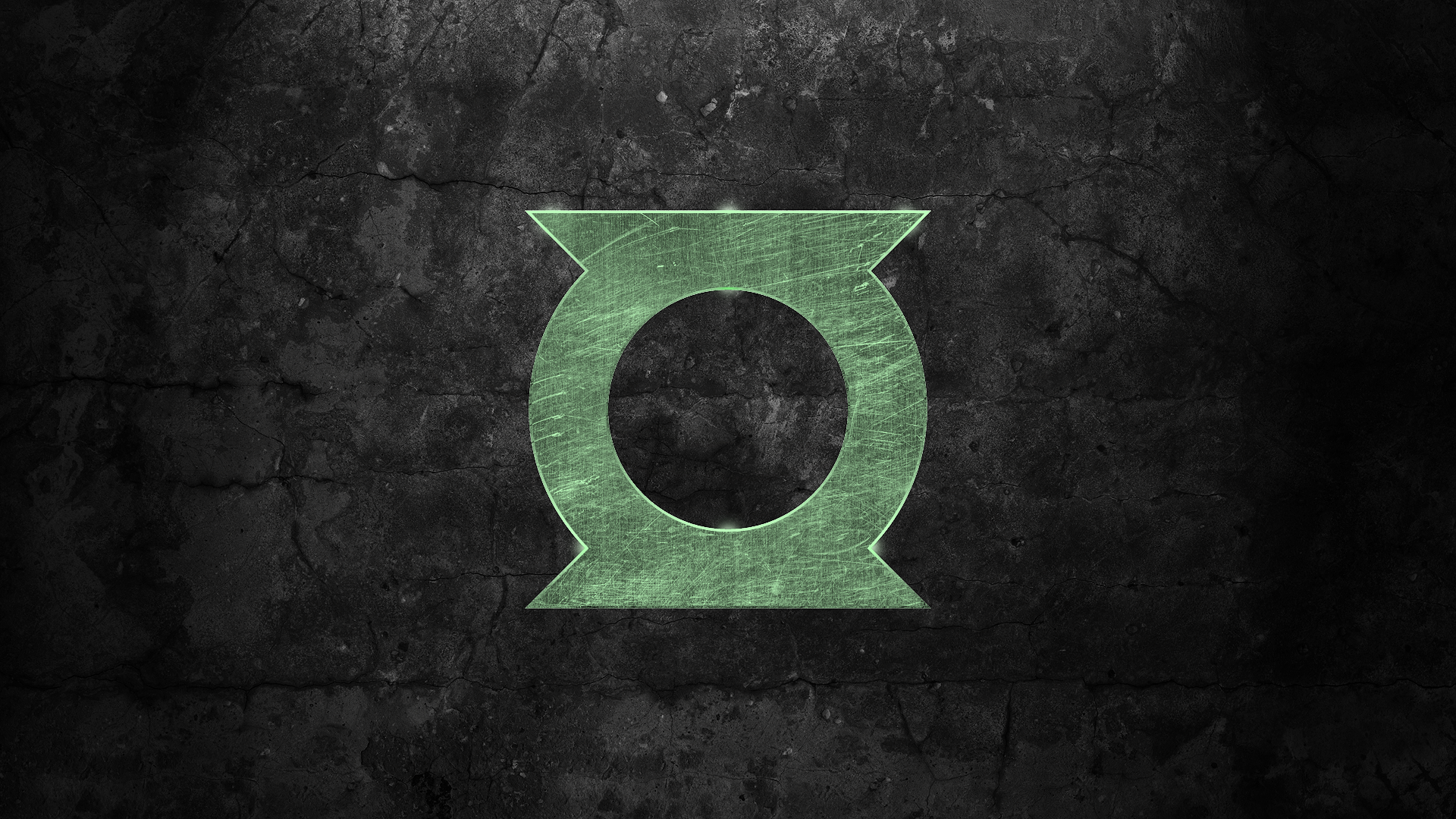 Green Lantern logo on a textured background HD Wallpaper
