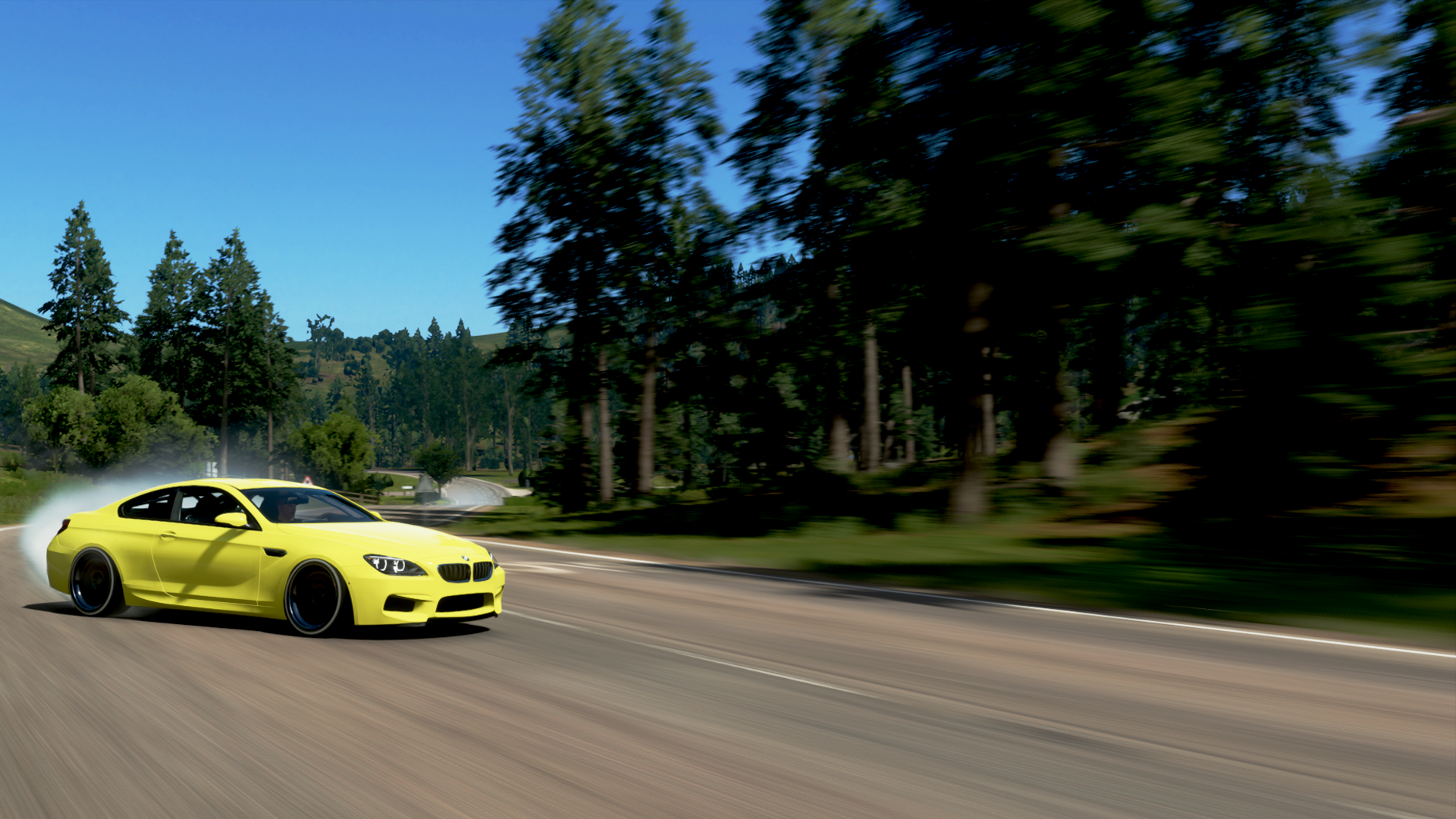 Yellow BMW M6 Drifting in Forza Horizon 4 HD Wallpaper