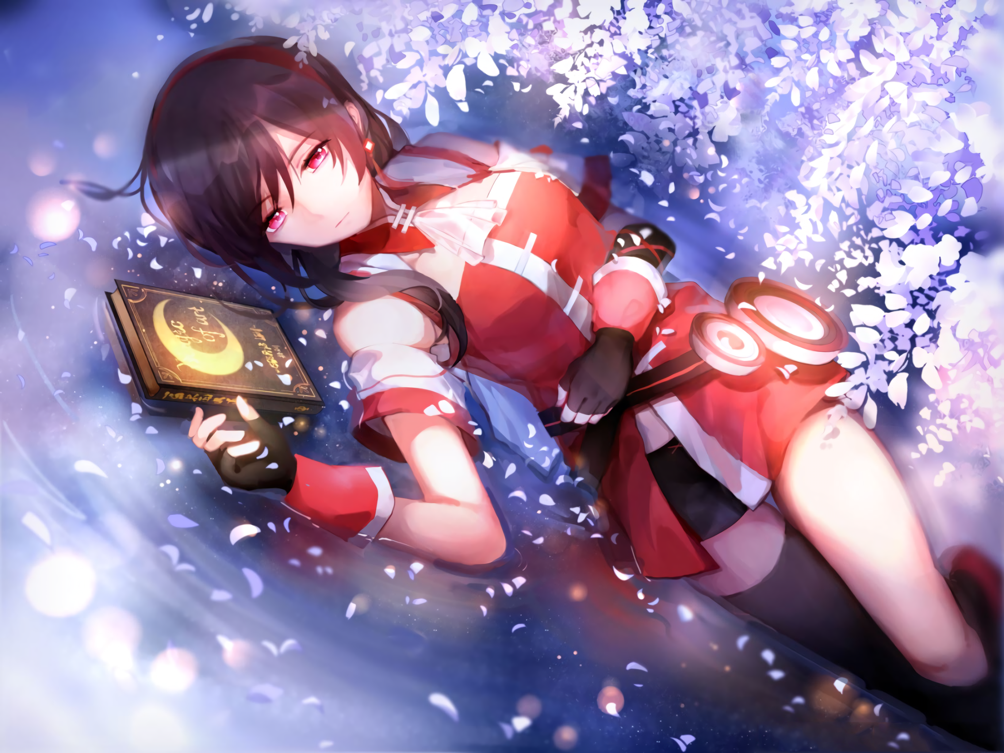 Yuezheng Ling from Vocaloid China holding a book HD Wallpaper
