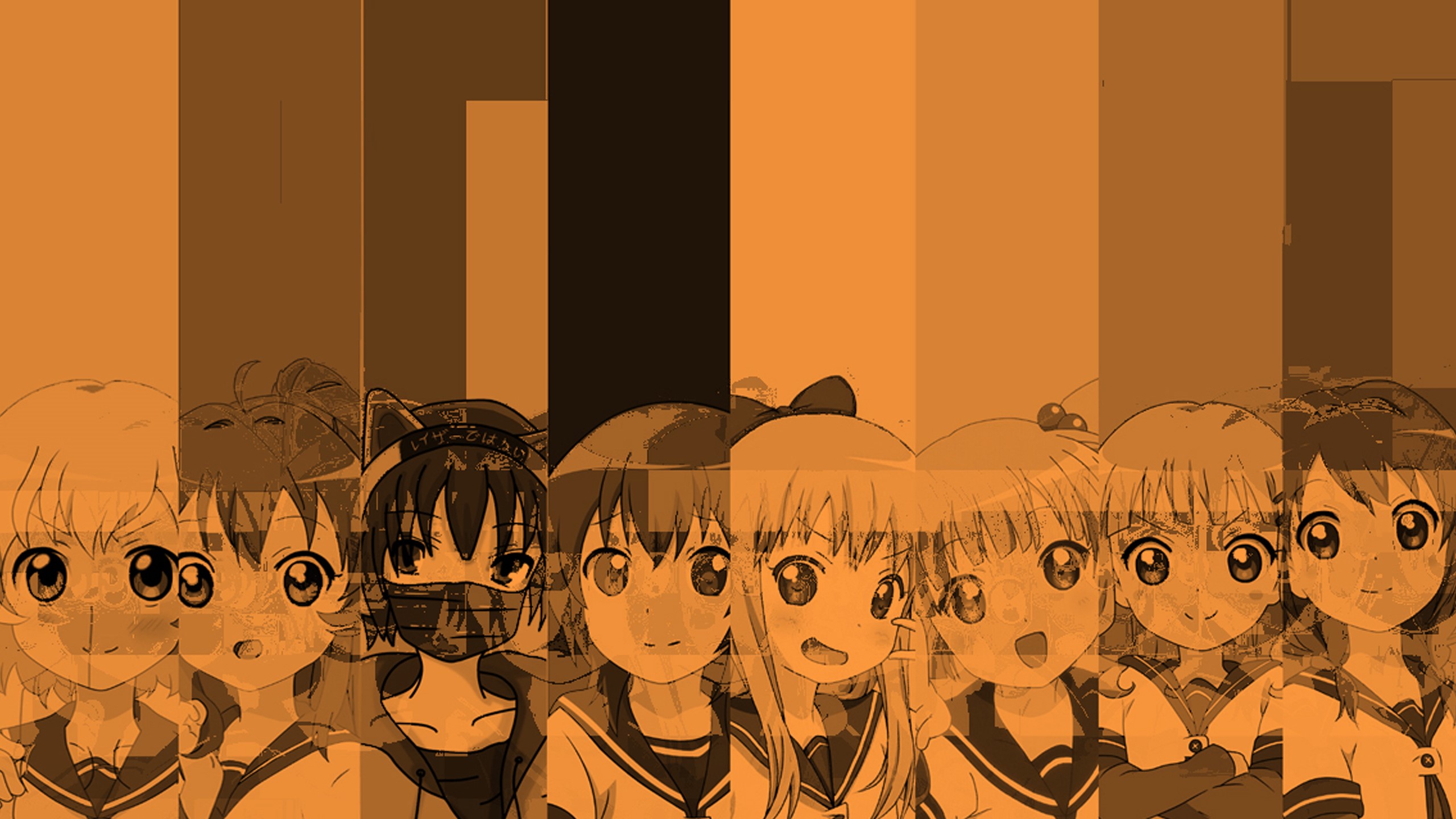 Anime girls from Yuru Yuri HD Wallpaper