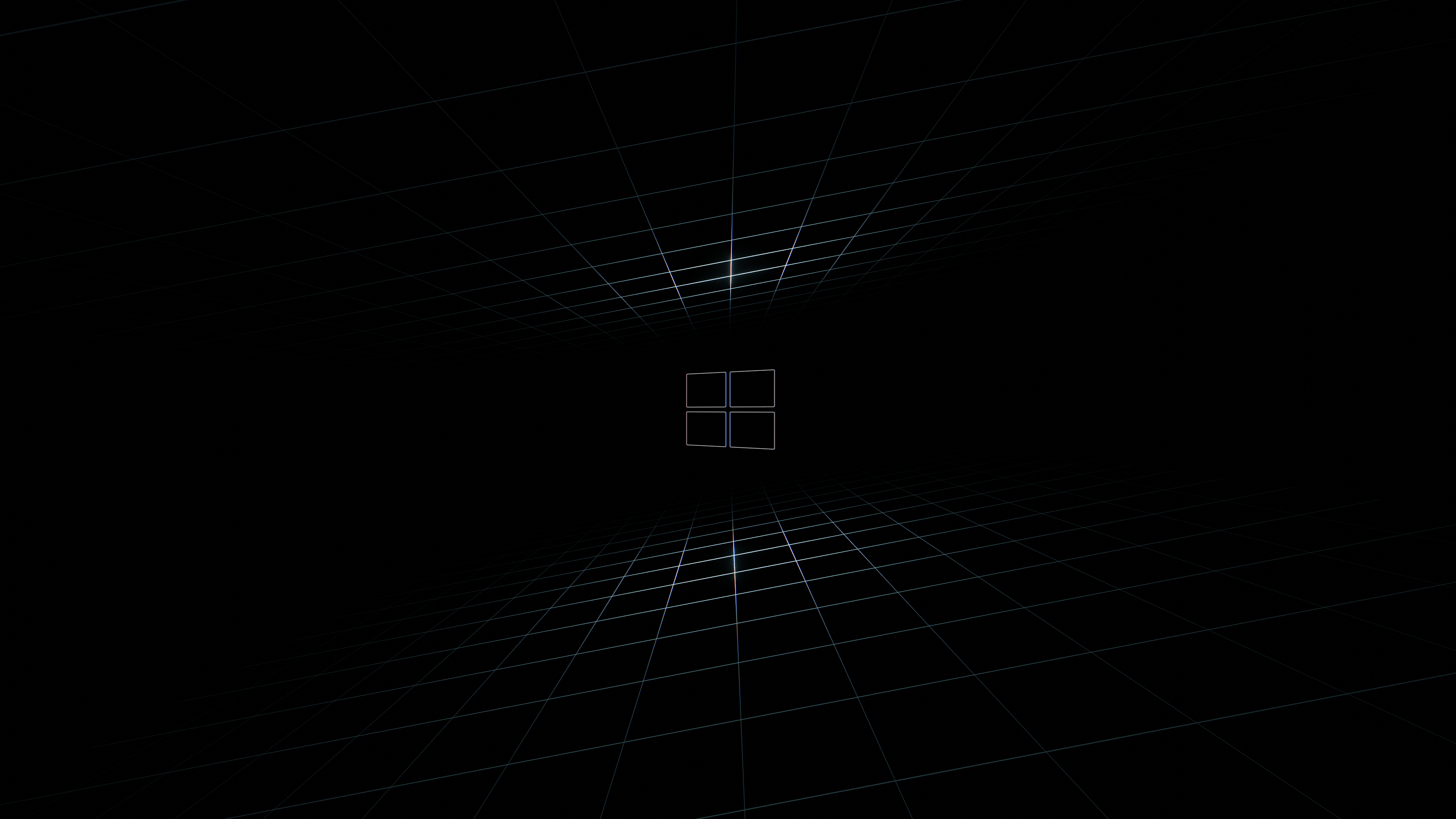 Microsoft Windows logo wireframe 4K HD Wallpaper