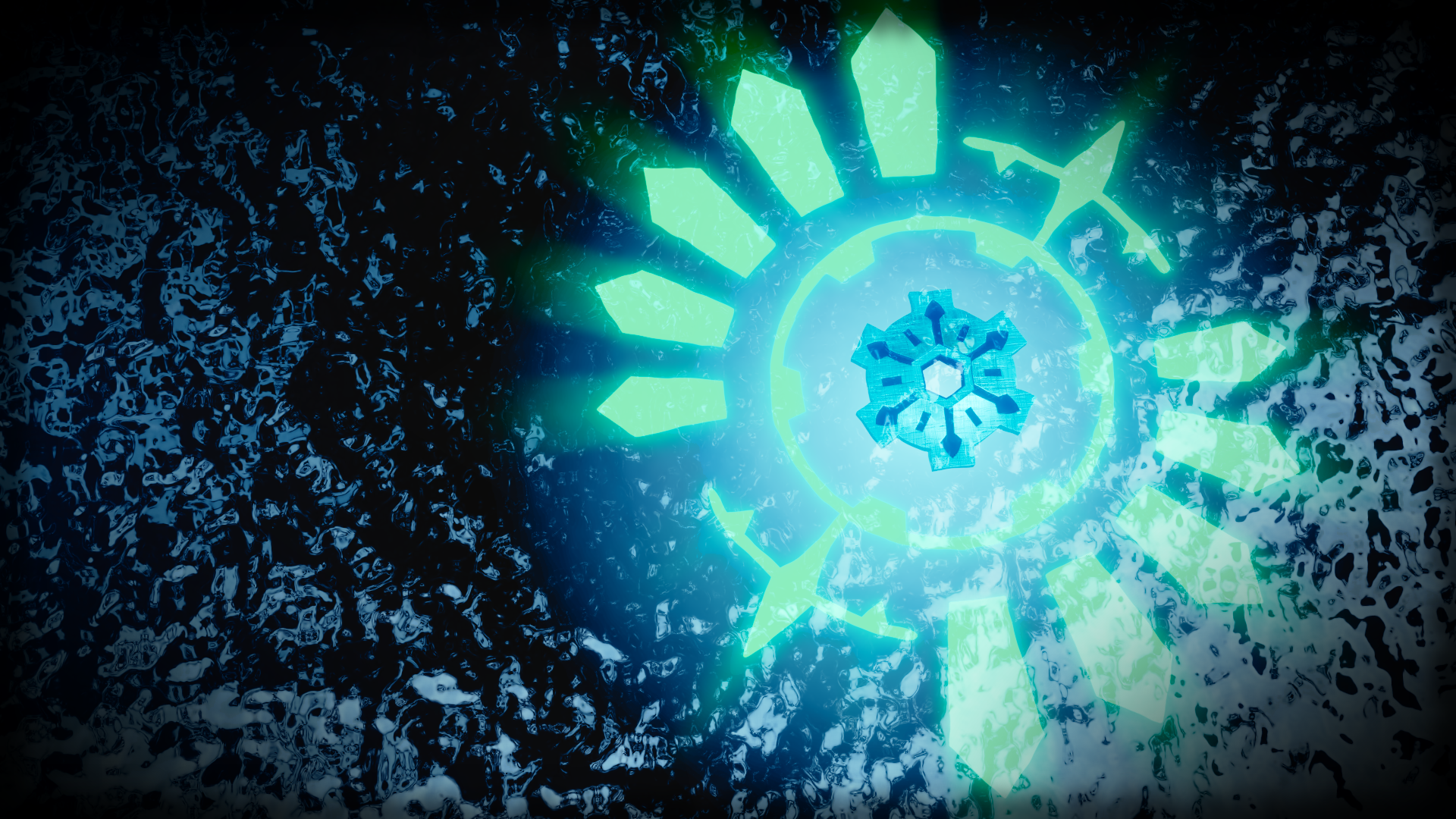 Pokémon Mystery Dungeon Cyan Gear Symbol HD Wallpaper
