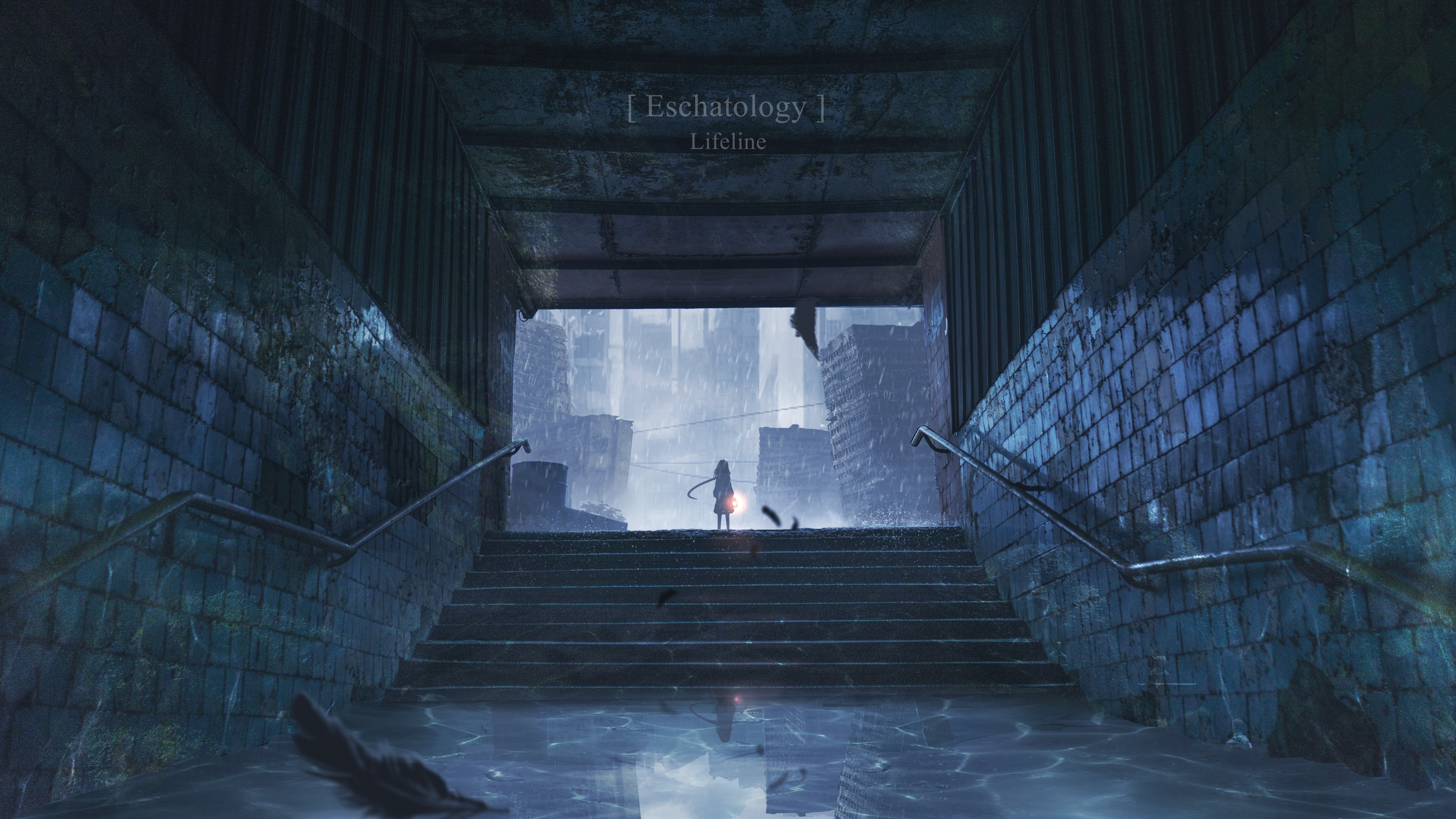 Eschatology Lifeline anime 4K HD Wallpaper
