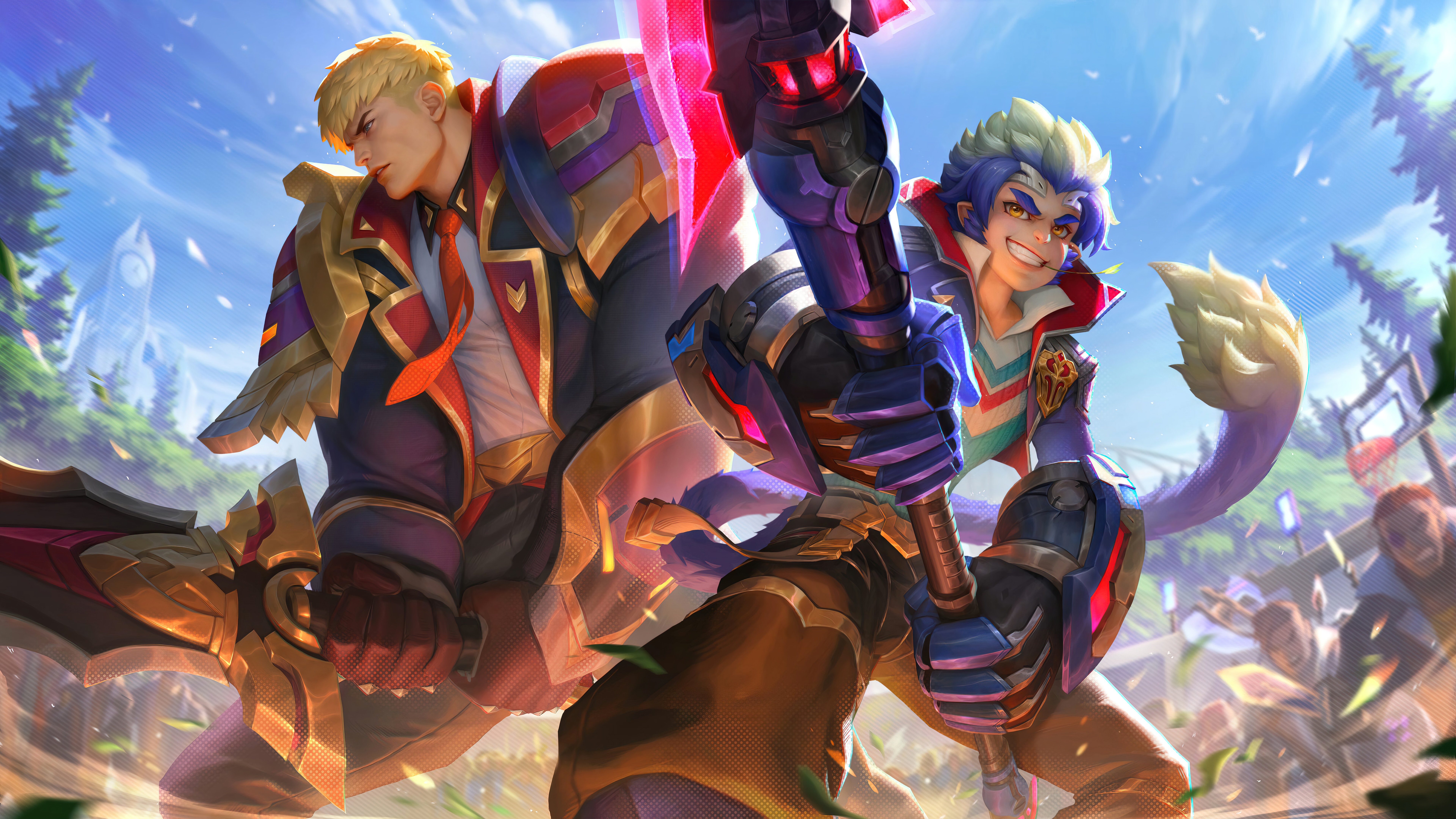 Wukong and Garen from League of Legends HD Wallpaper