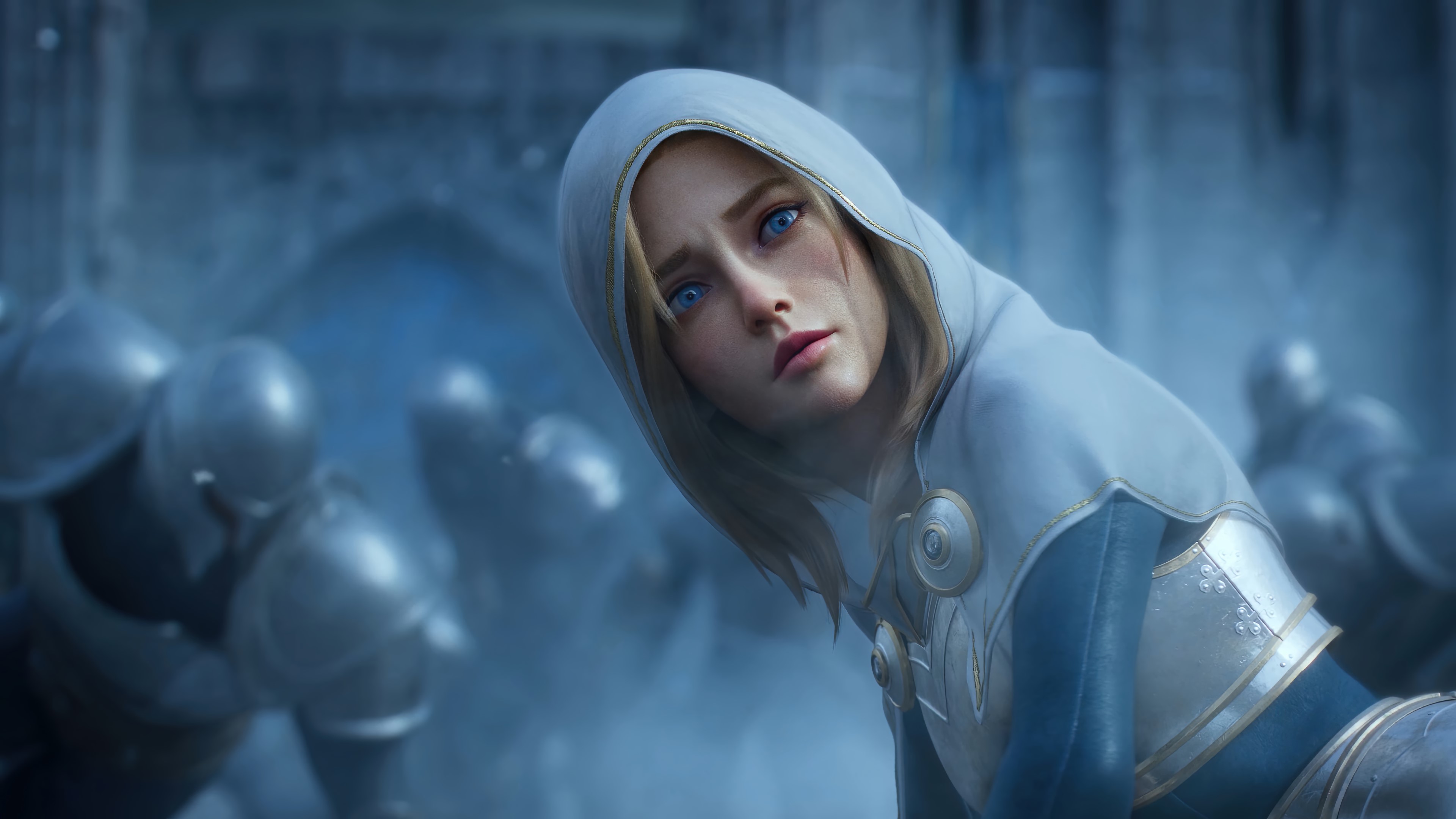 Lux from League of Legends in armor HD Wallpaper