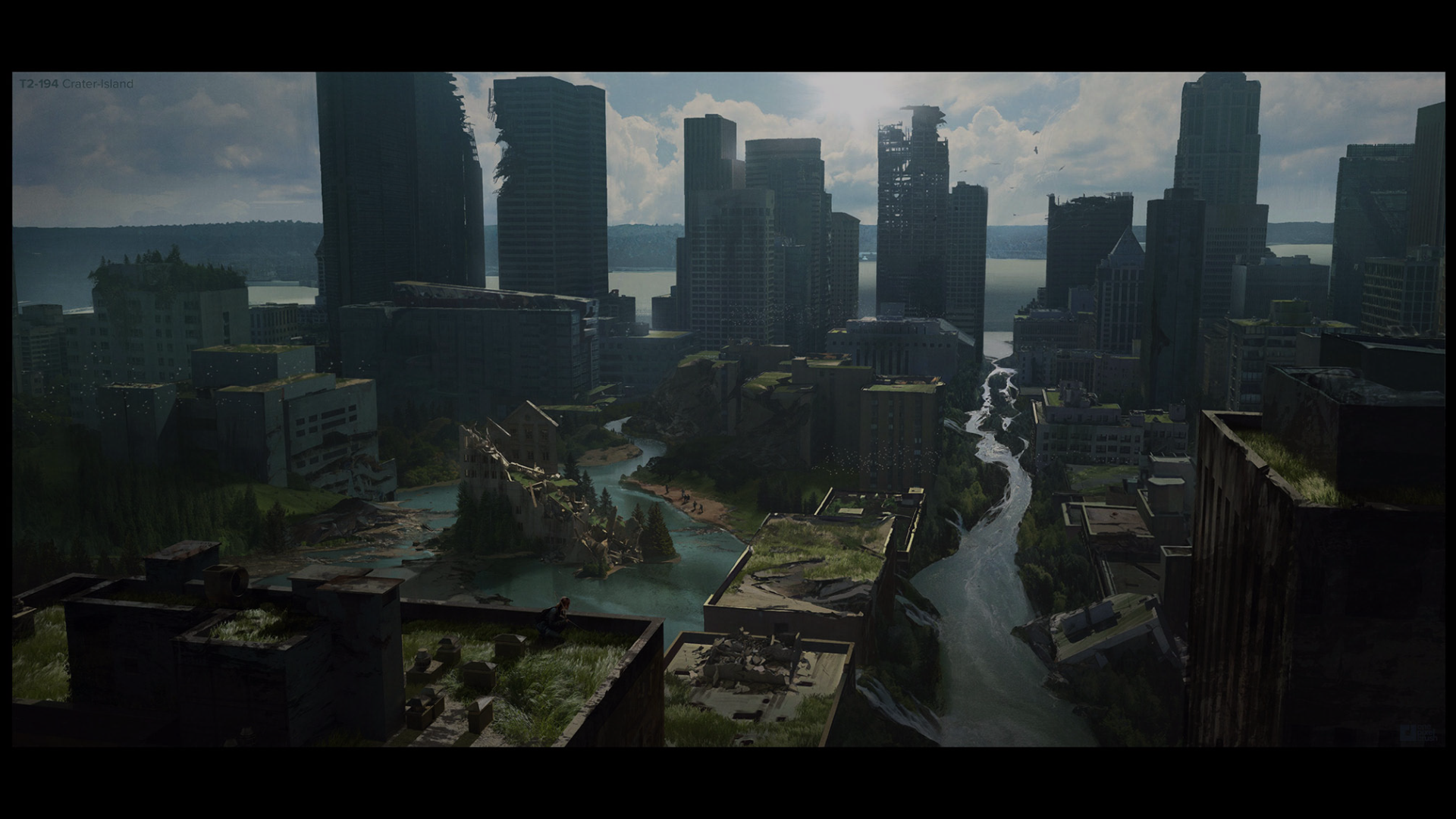 Apocalyptic Cityscape from The Last of Us HD Wallpaper