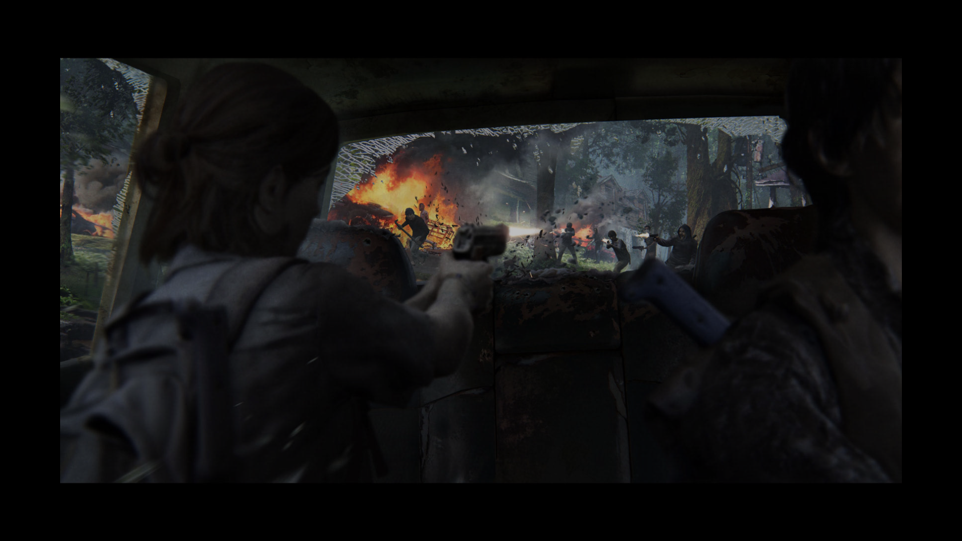 Ellie from The Last of Us 2 in a firefight HD Wallpaper