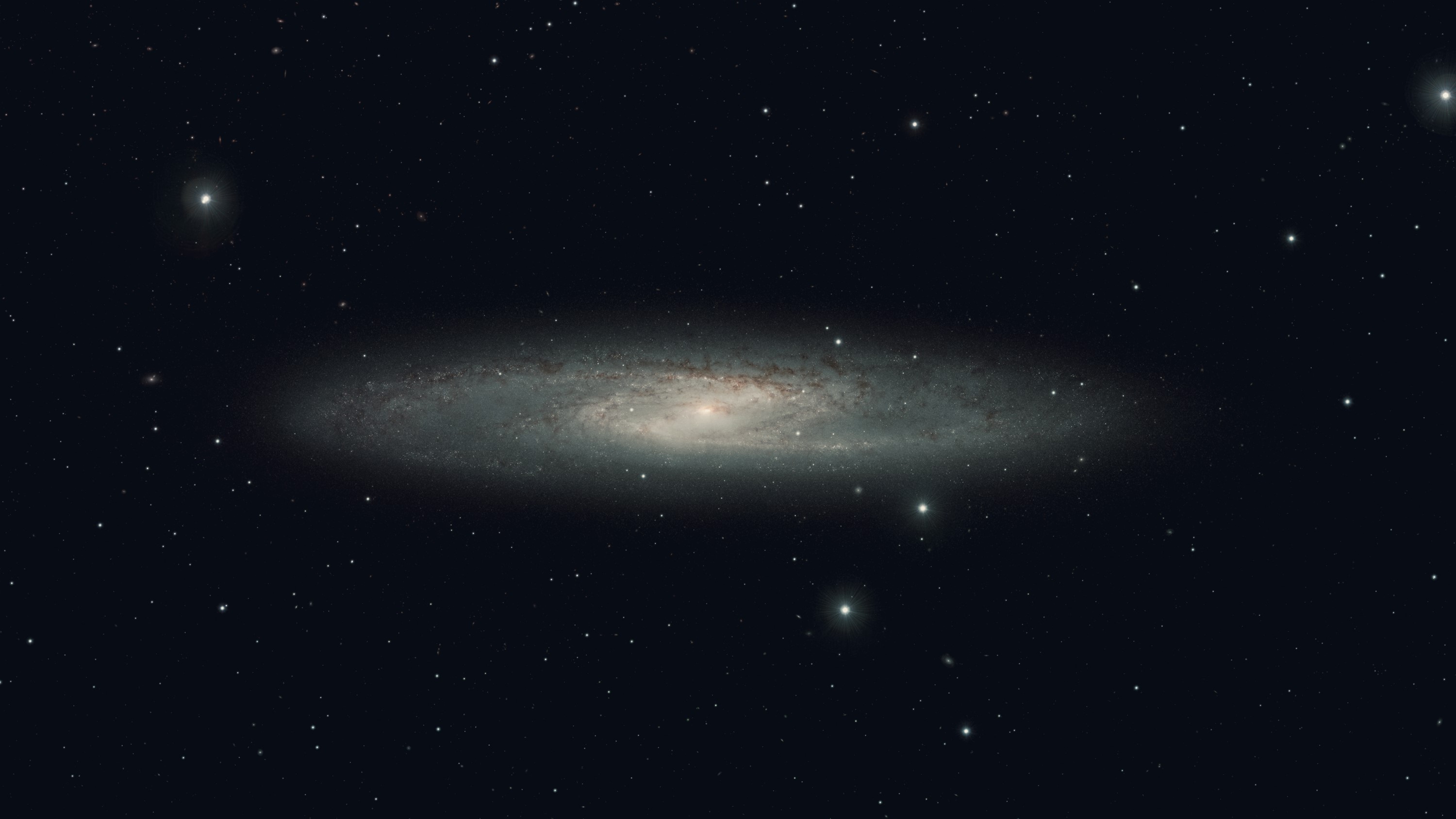 Galaxy and stars in deep space HD Wallpaper