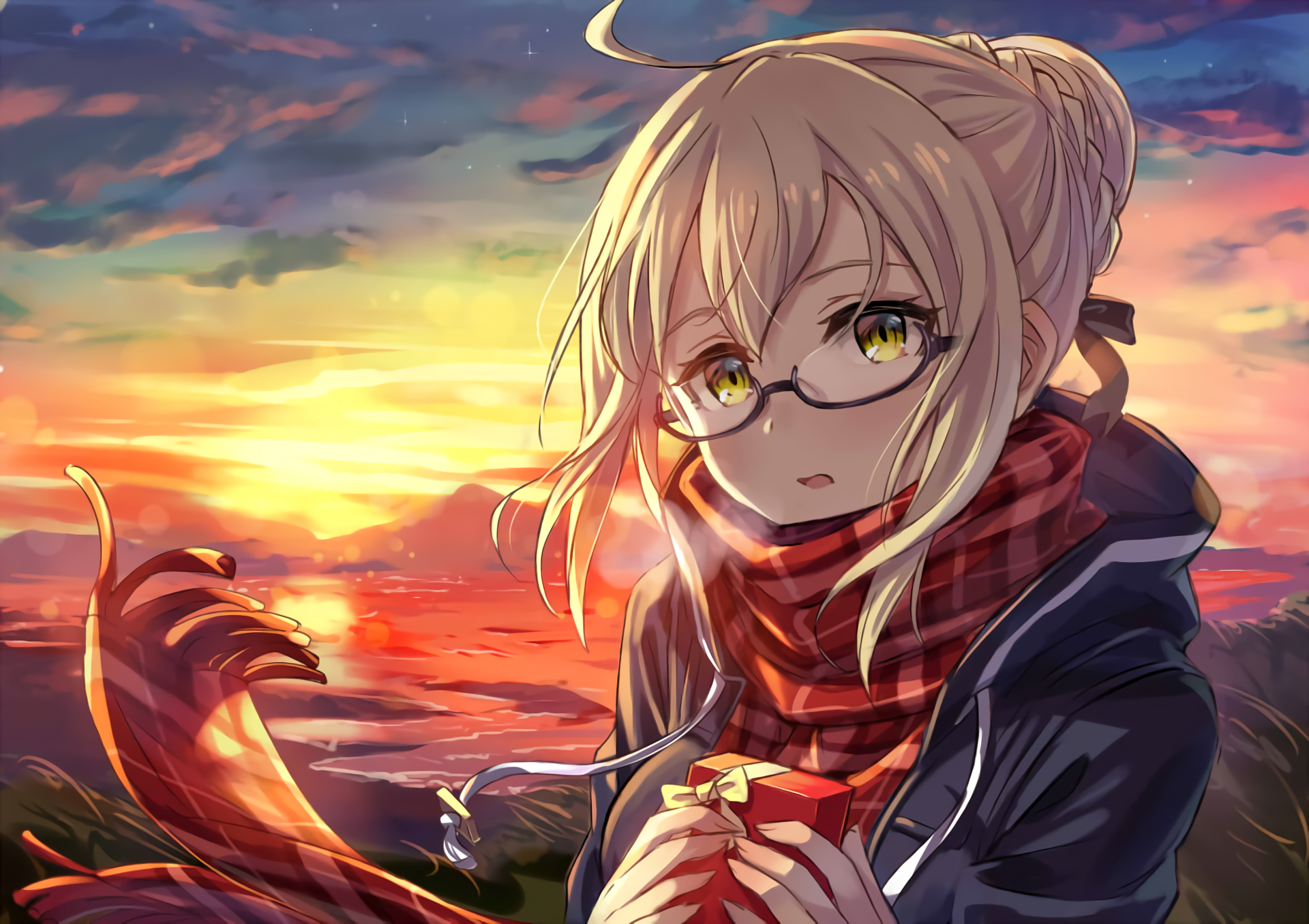 Mysterious Heroine X Alter from Fate/Grand Order with a gift HD Wallpaper