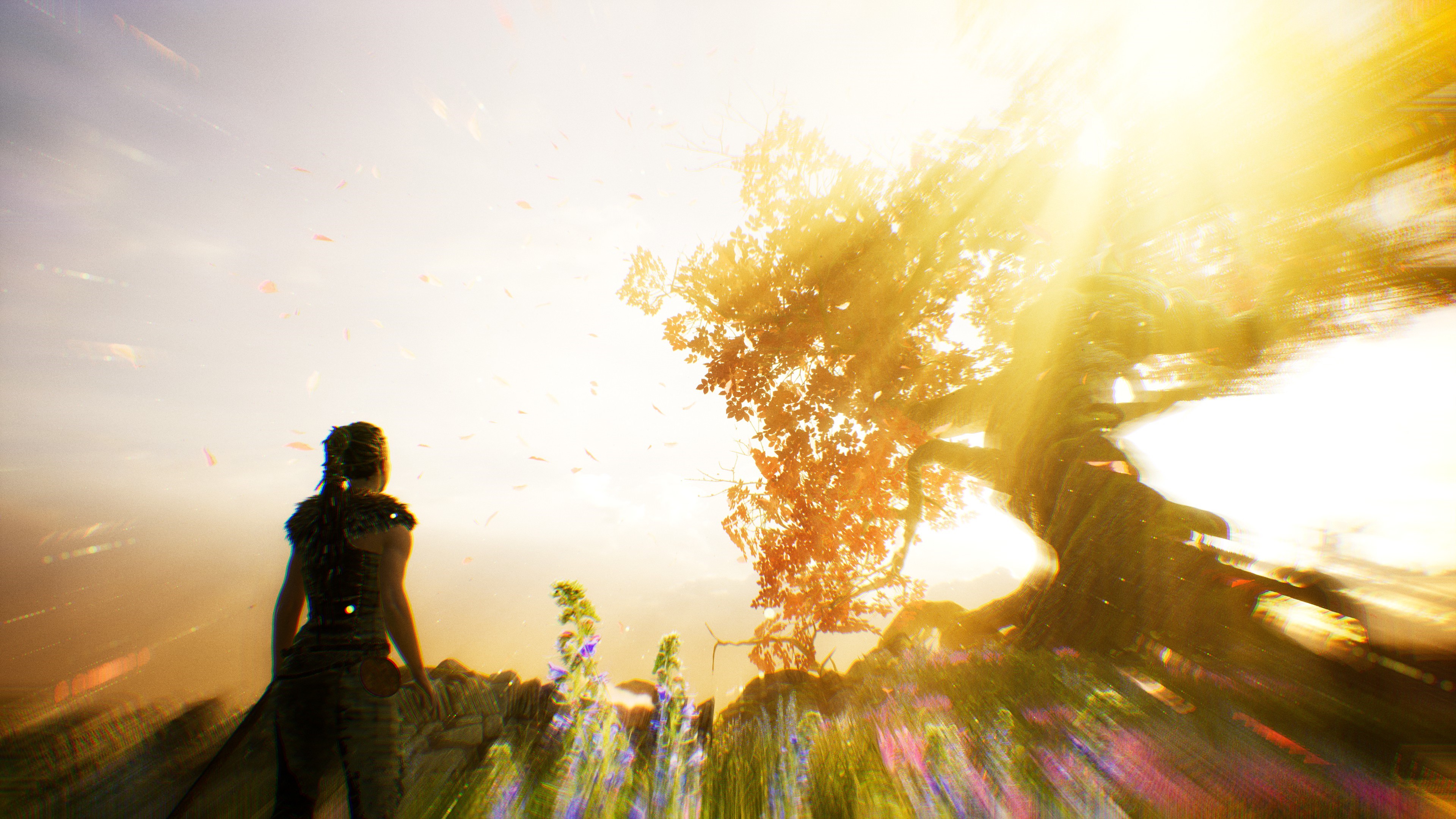 Senua from Hellblade: Senuas Sacrifice in a field HD Wallpaper
