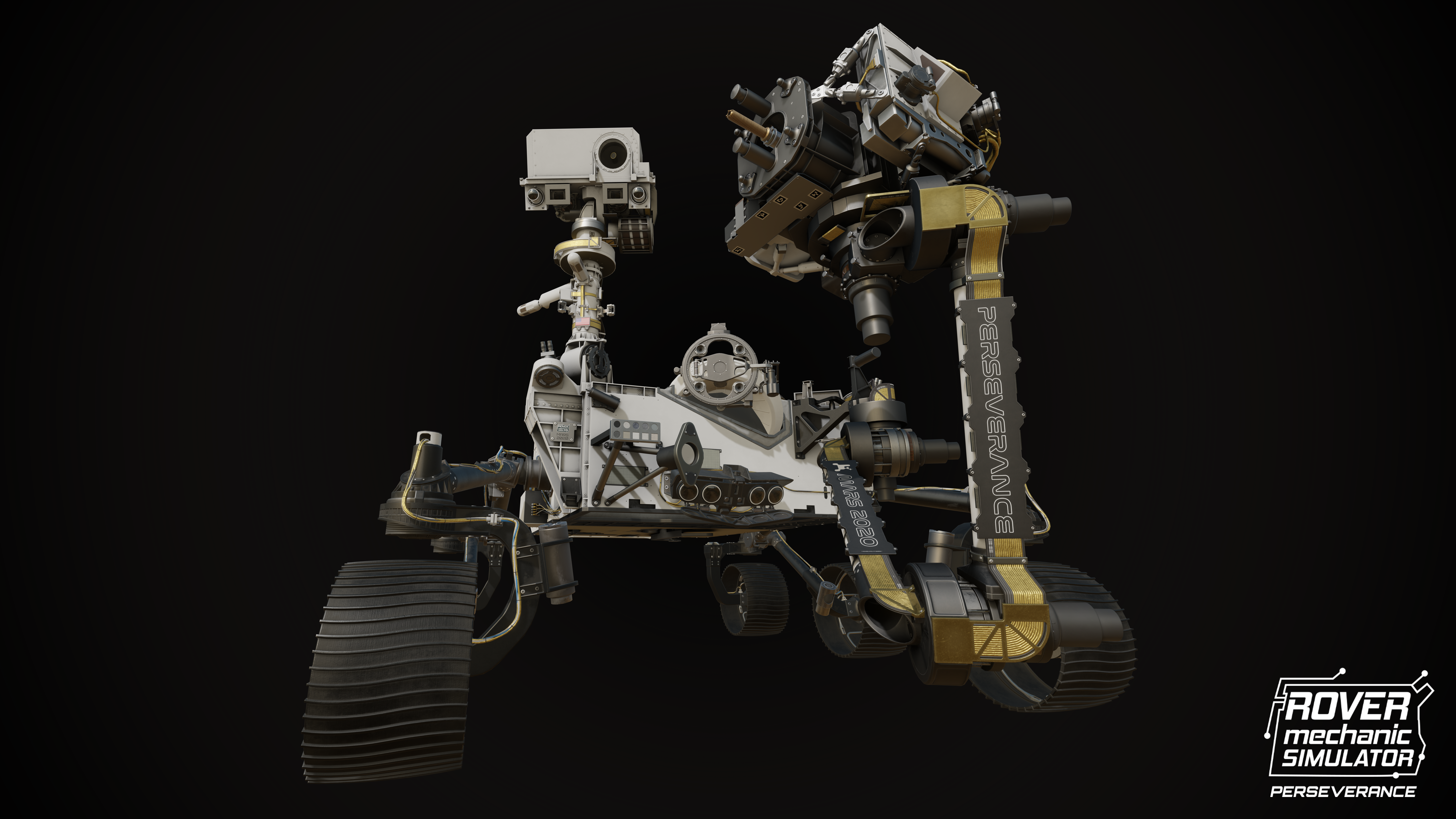 Perseverance Mars Rover from Rover Mechanic Simulator HD Wallpaper