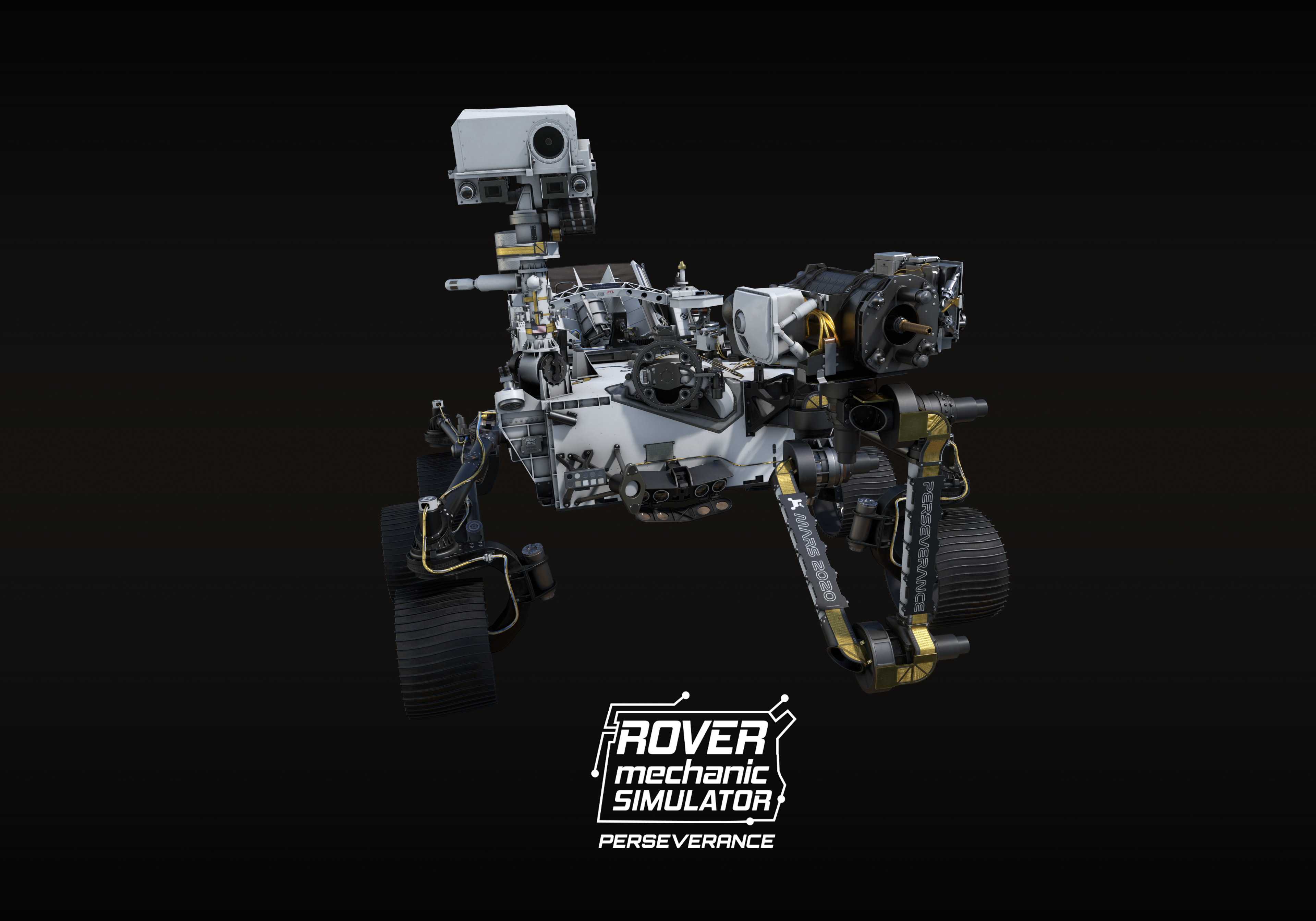 Perseverance Rover Mechanic Simulator video game art HD Wallpaper