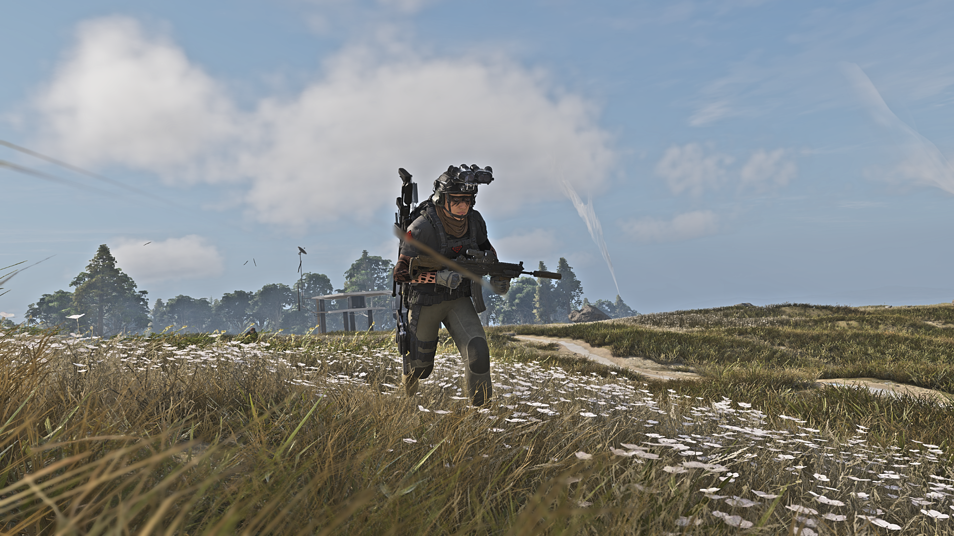 Soldier with a machine gun in Ghost Recon Breakpoint HD Wallpaper