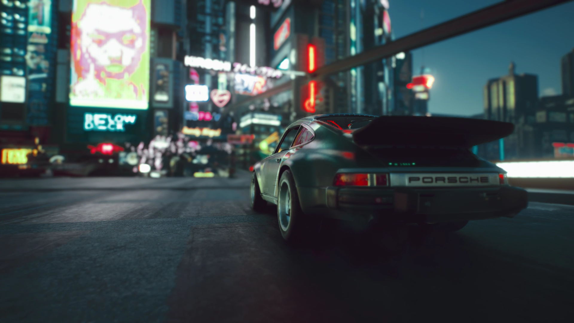 Porsche 911 Turbo from Cyberpunk 2077 HD Wallpaper