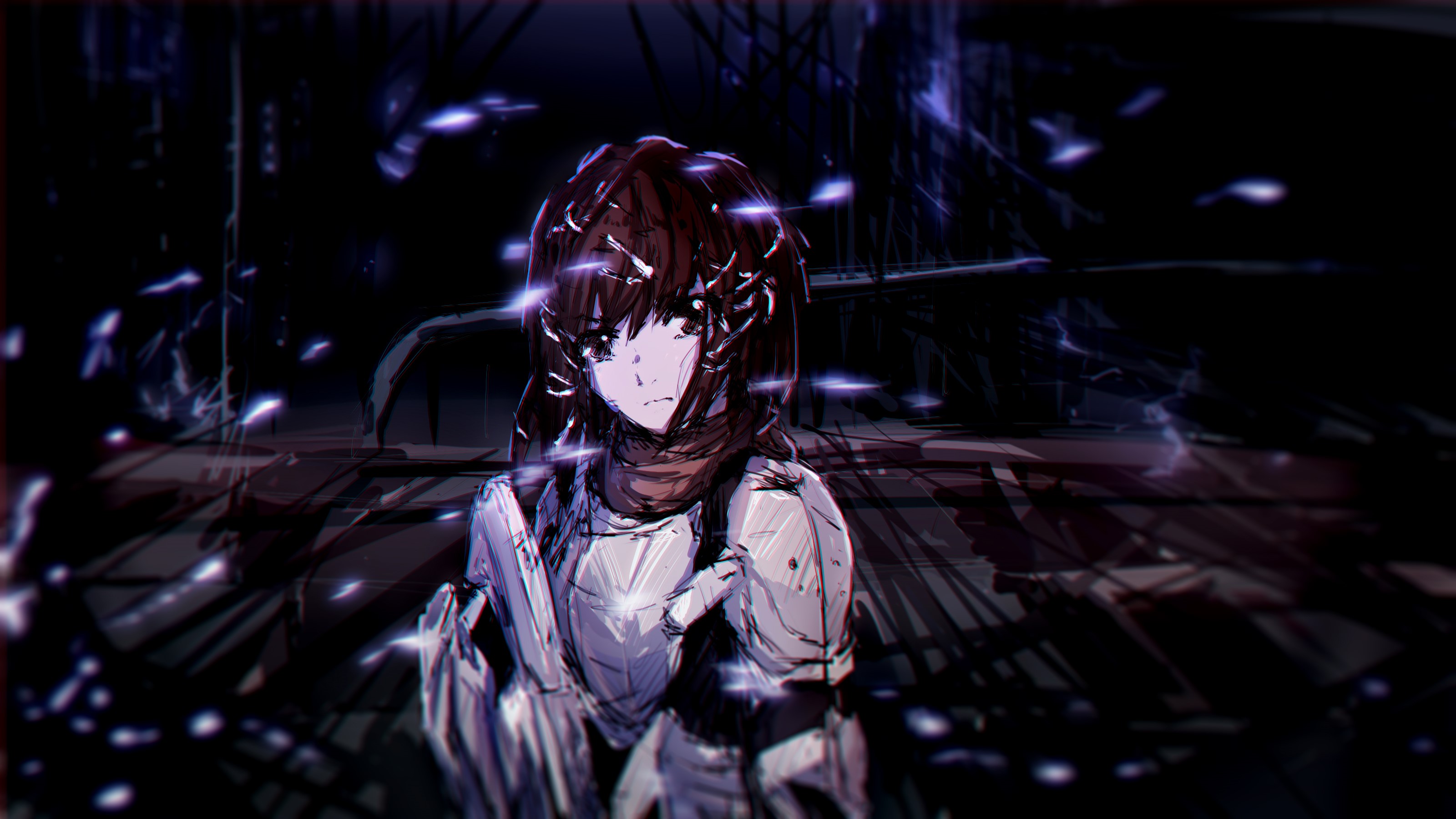 Anime girl from Blame! in armor HD Wallpaper