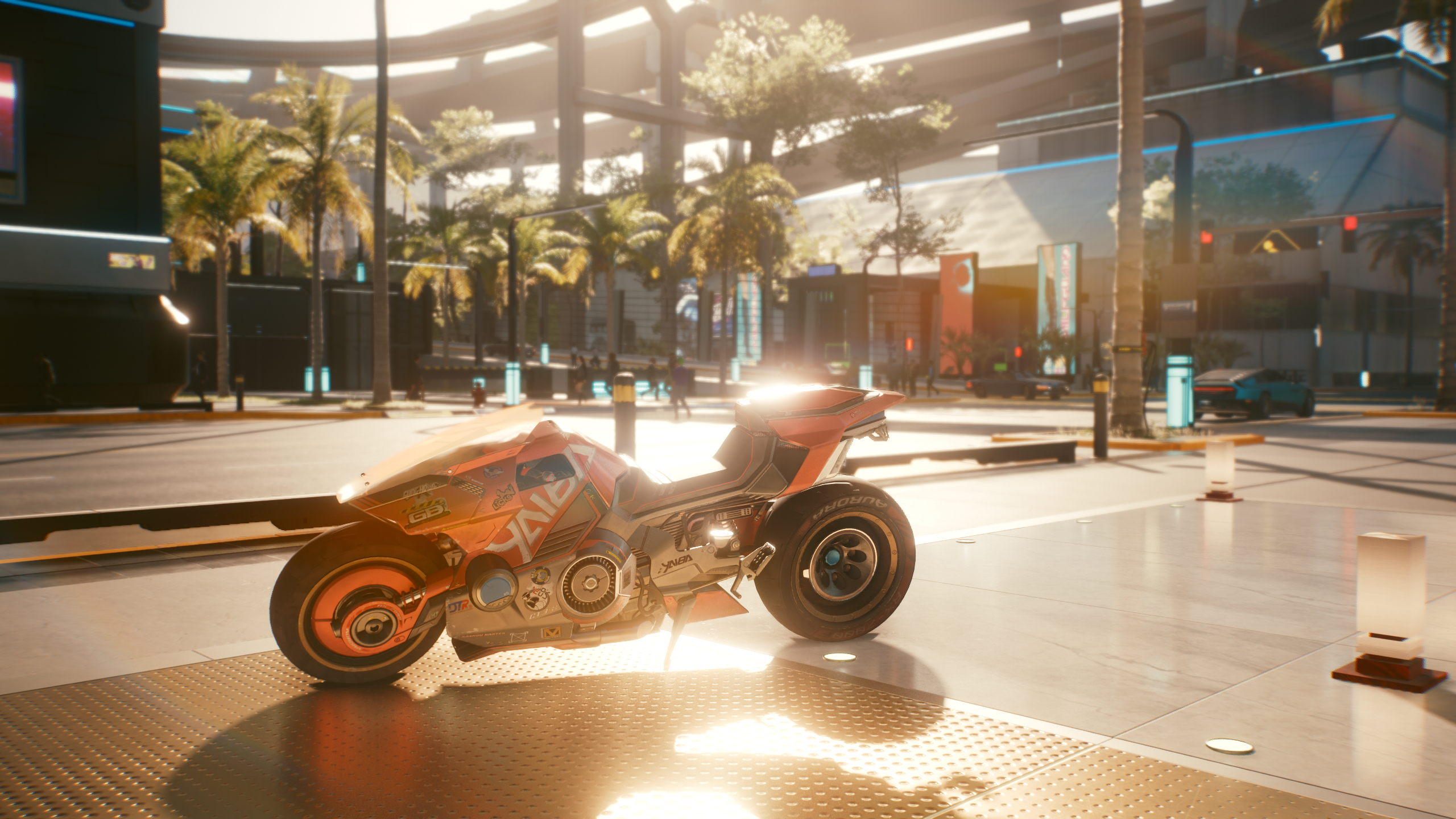 Yaiba Kusanagi motorcycle in Cyberpunk 2077 HD Wallpaper