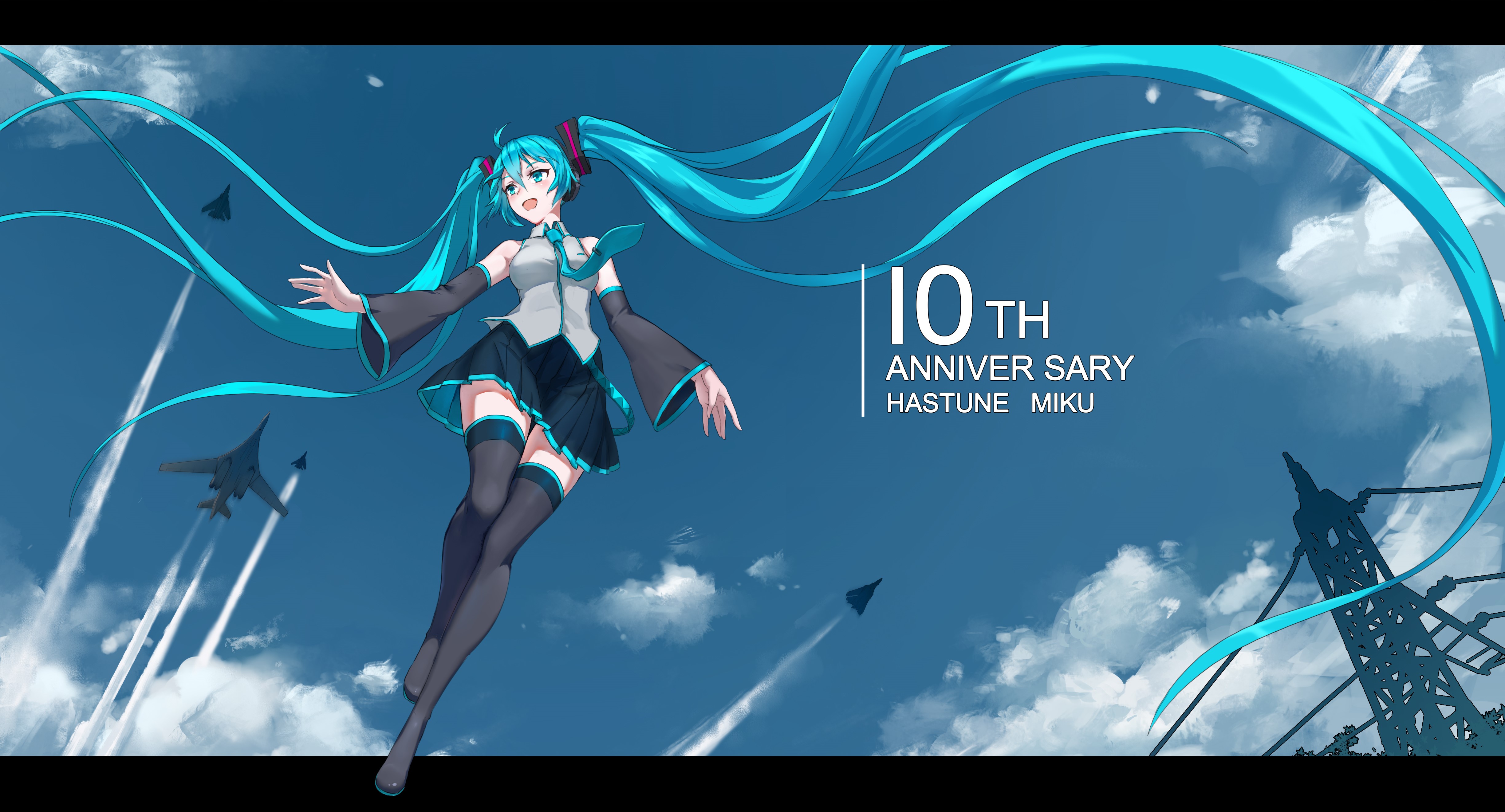 4K Hatsune Miku 10th Anniversary HD Wallpaper