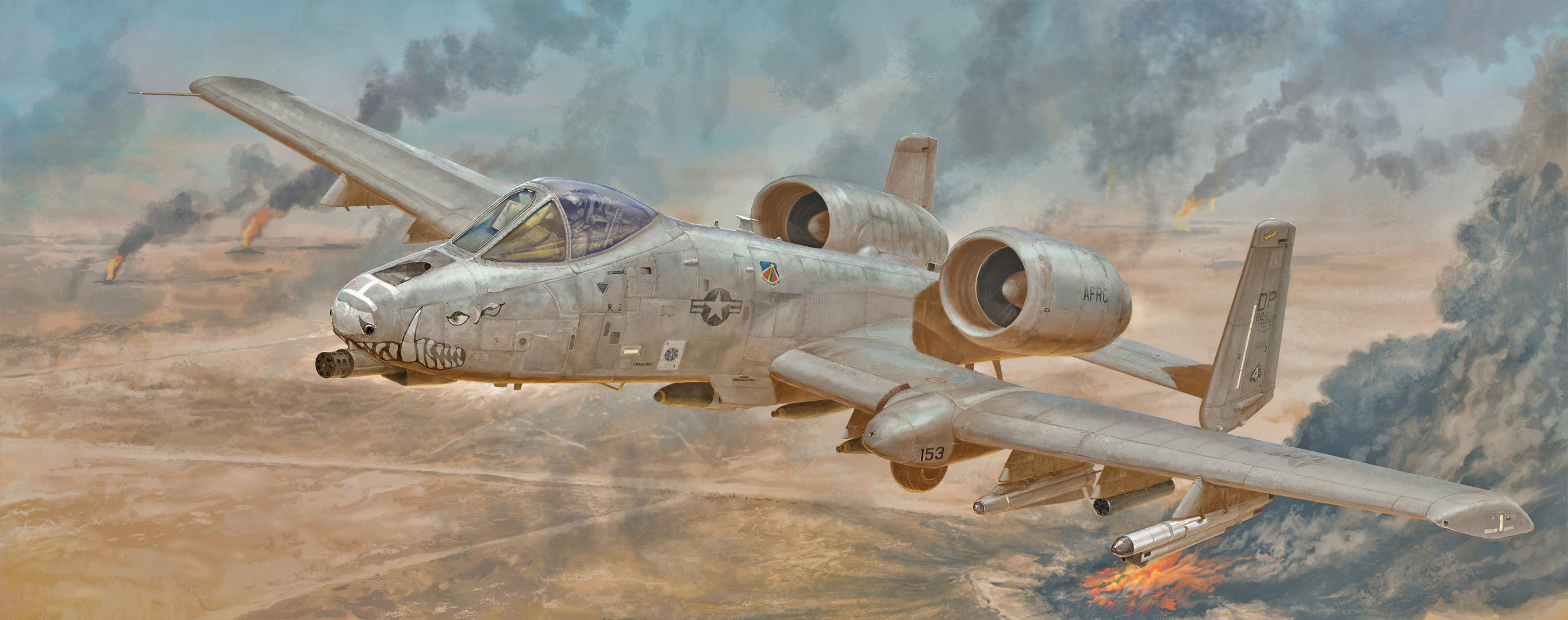 A-10 Thunderbolt II in combat HD Wallpaper