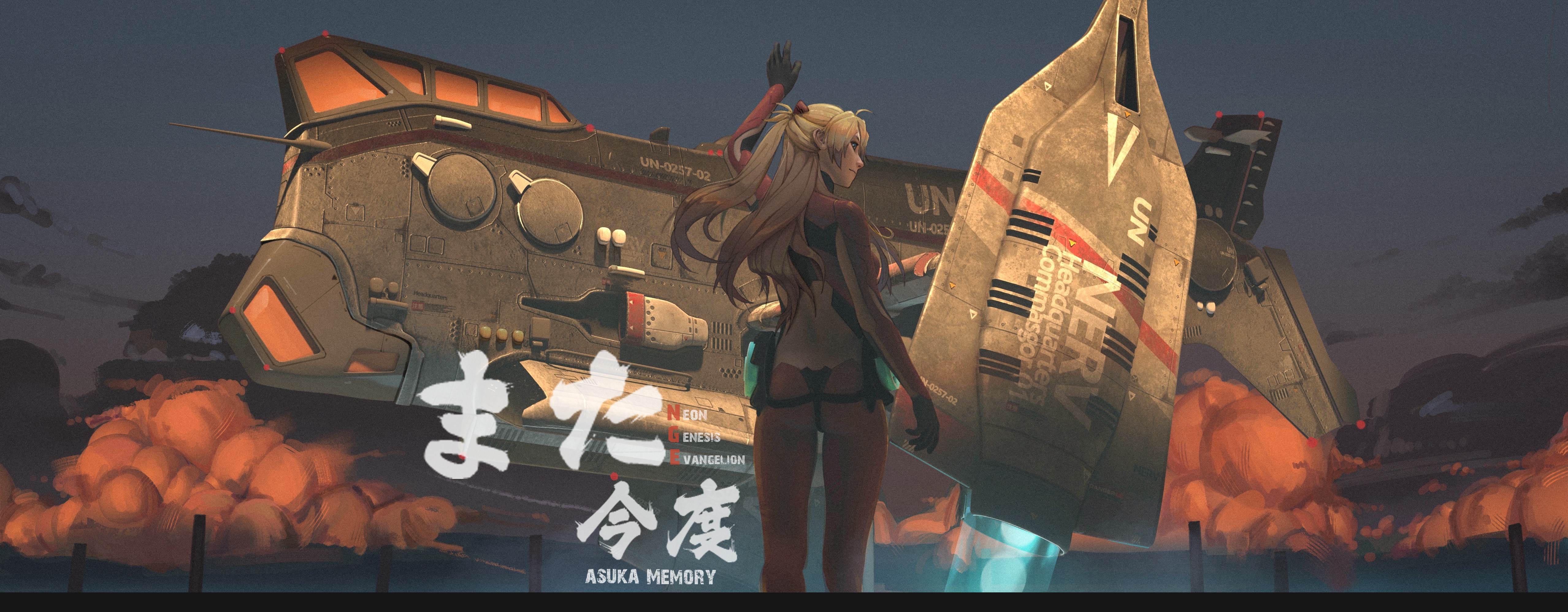 4K Asuka Langley Soryu from Neon Genesis Evangelion HD Wallpaper