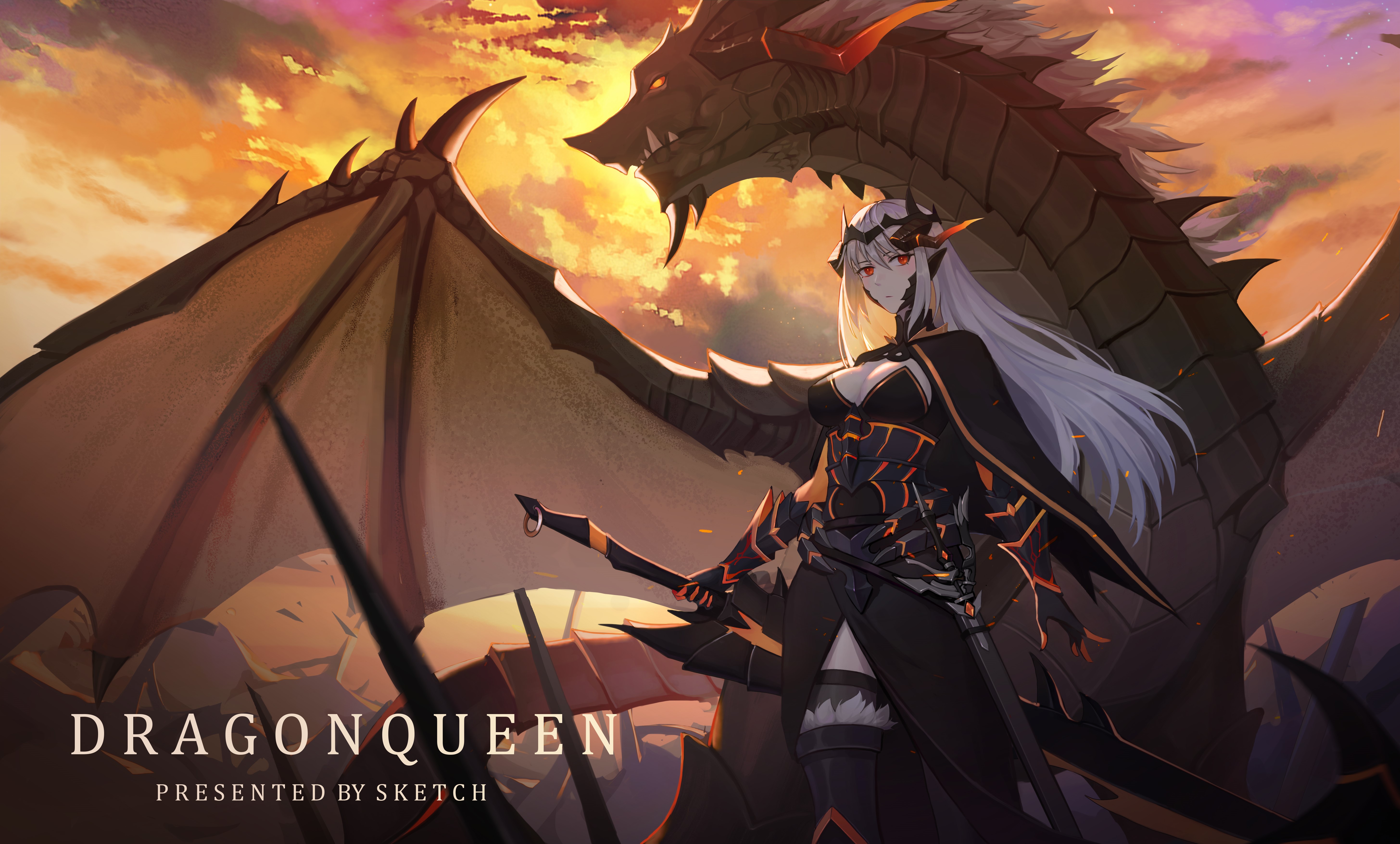 Dragon Queen presented by Sketch HD Wallpaper