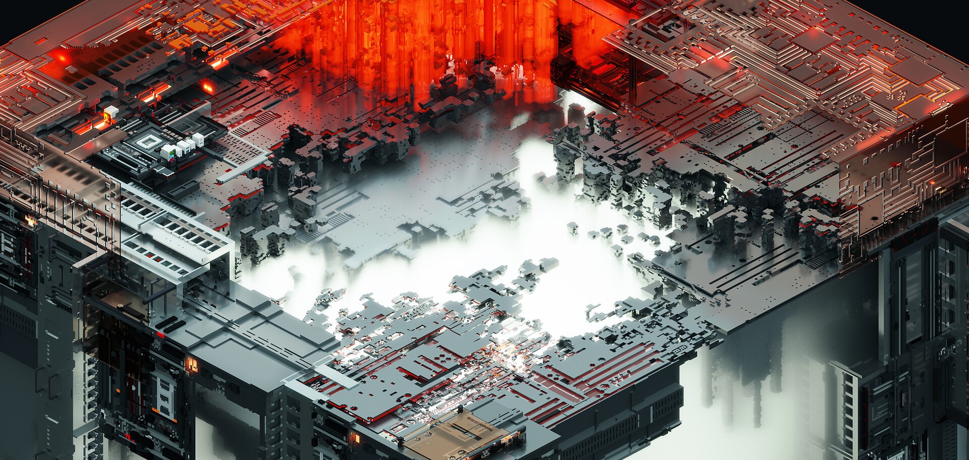 3D Abstract Digital Art Render HD Wallpaper