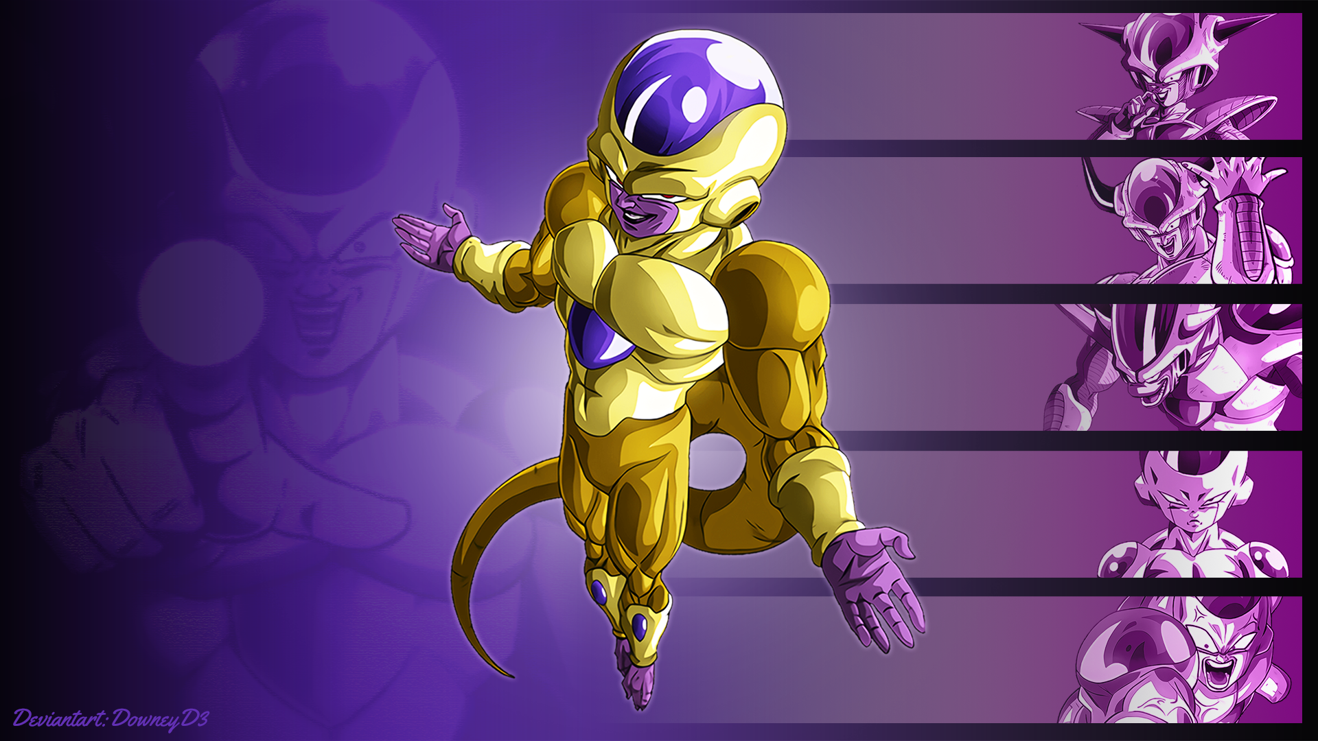 Golden Frieza Dragon Ball Z Art HD Wallpaper