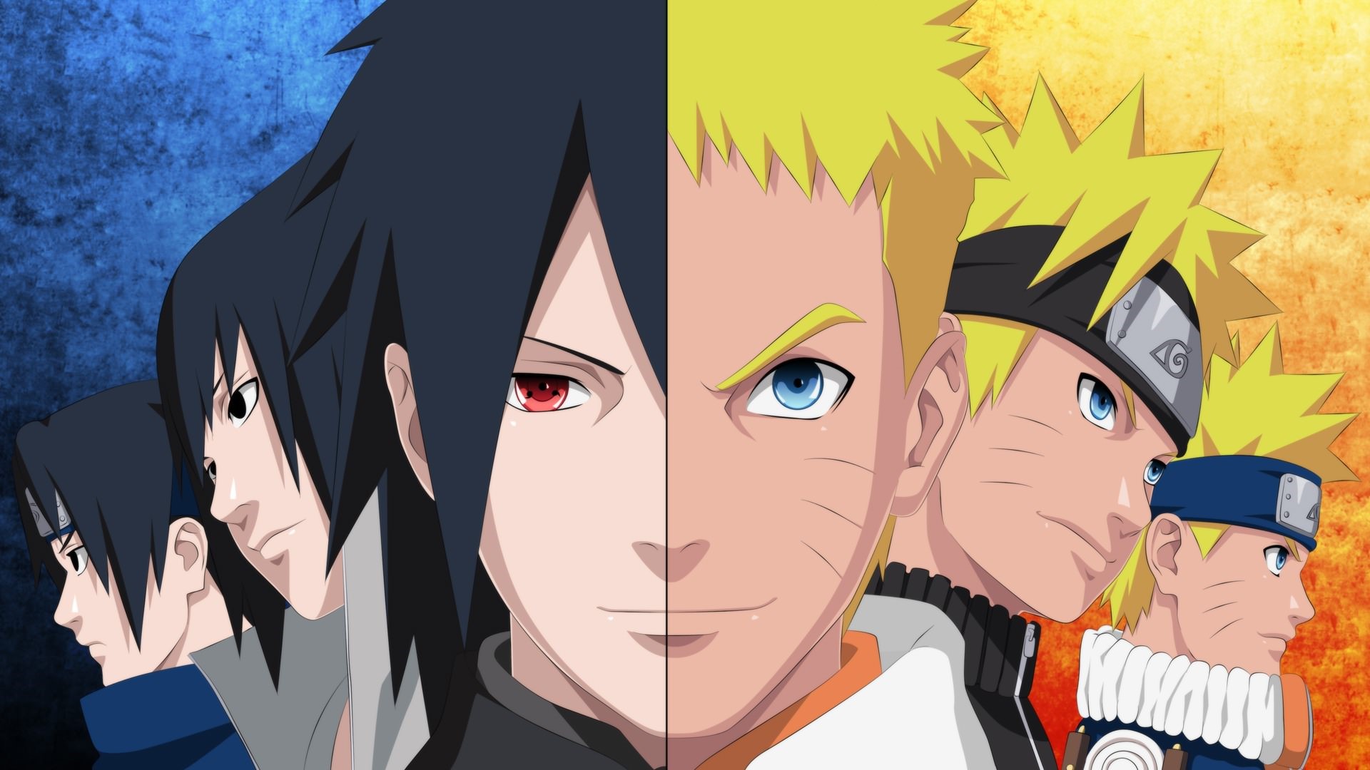 Naruto and Sasuke from Naruto Anime HD Wallpaper