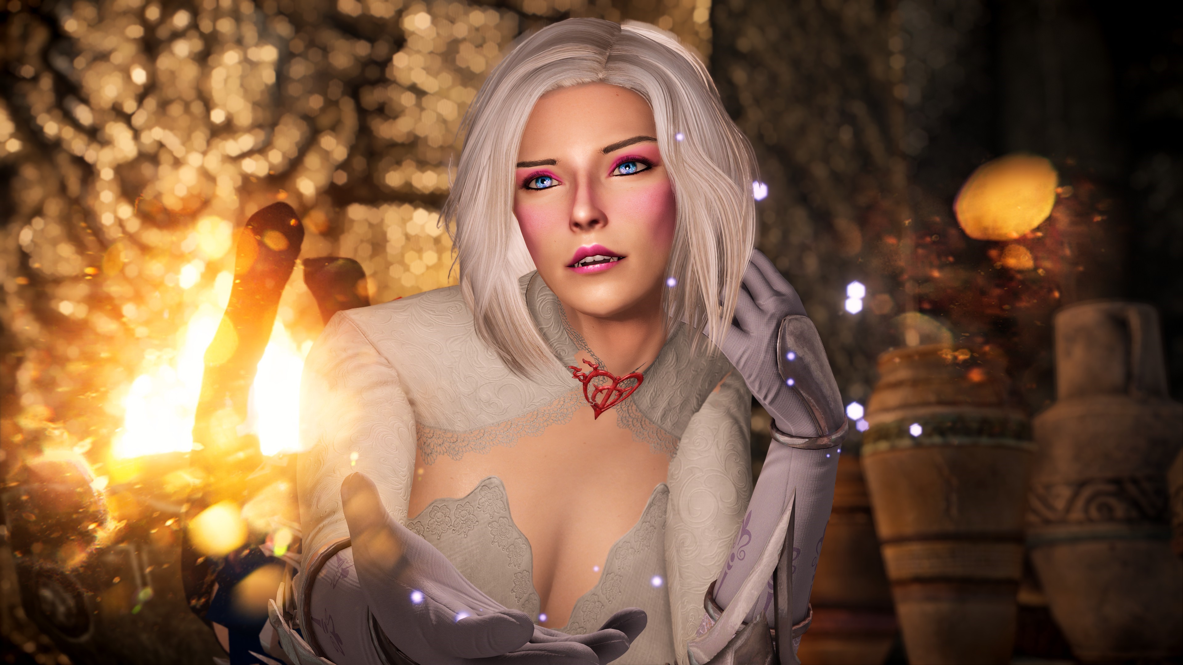 Fantasy girl from The Elder Scrolls V: Skyrim HD Wallpaper