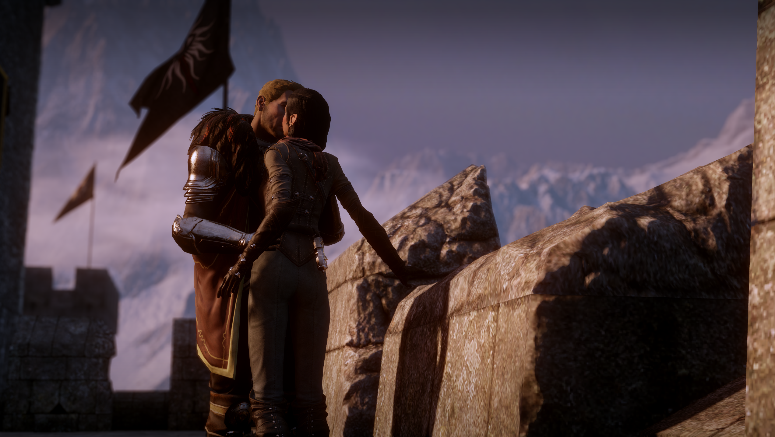 Cullen Rutherford and Inquisitor from Dragon Age: Inquisition HD Wallpaper