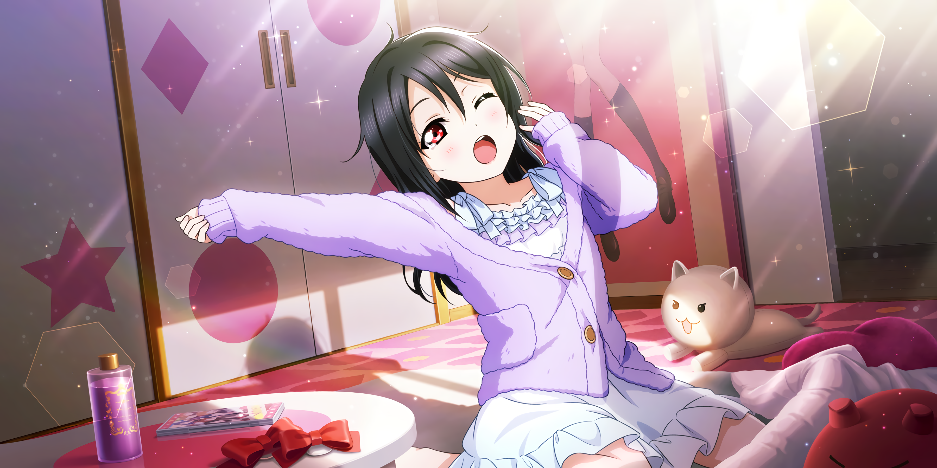 Yazawa Nico from Love Live! Series in Pajamas HD Wallpaper