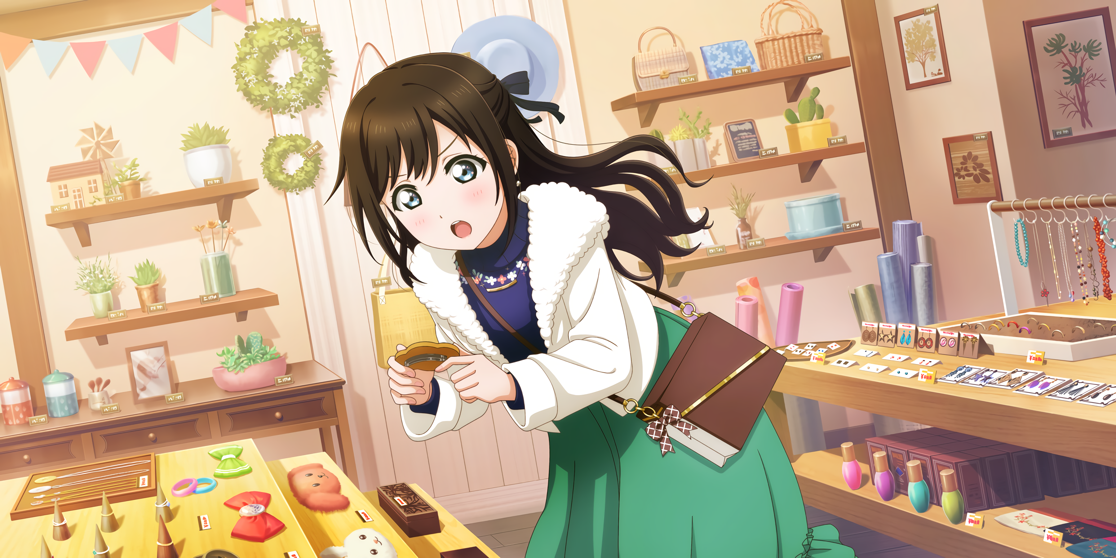Osaka Shizuku from Love Live! Sunshine in a shop HD Wallpaper