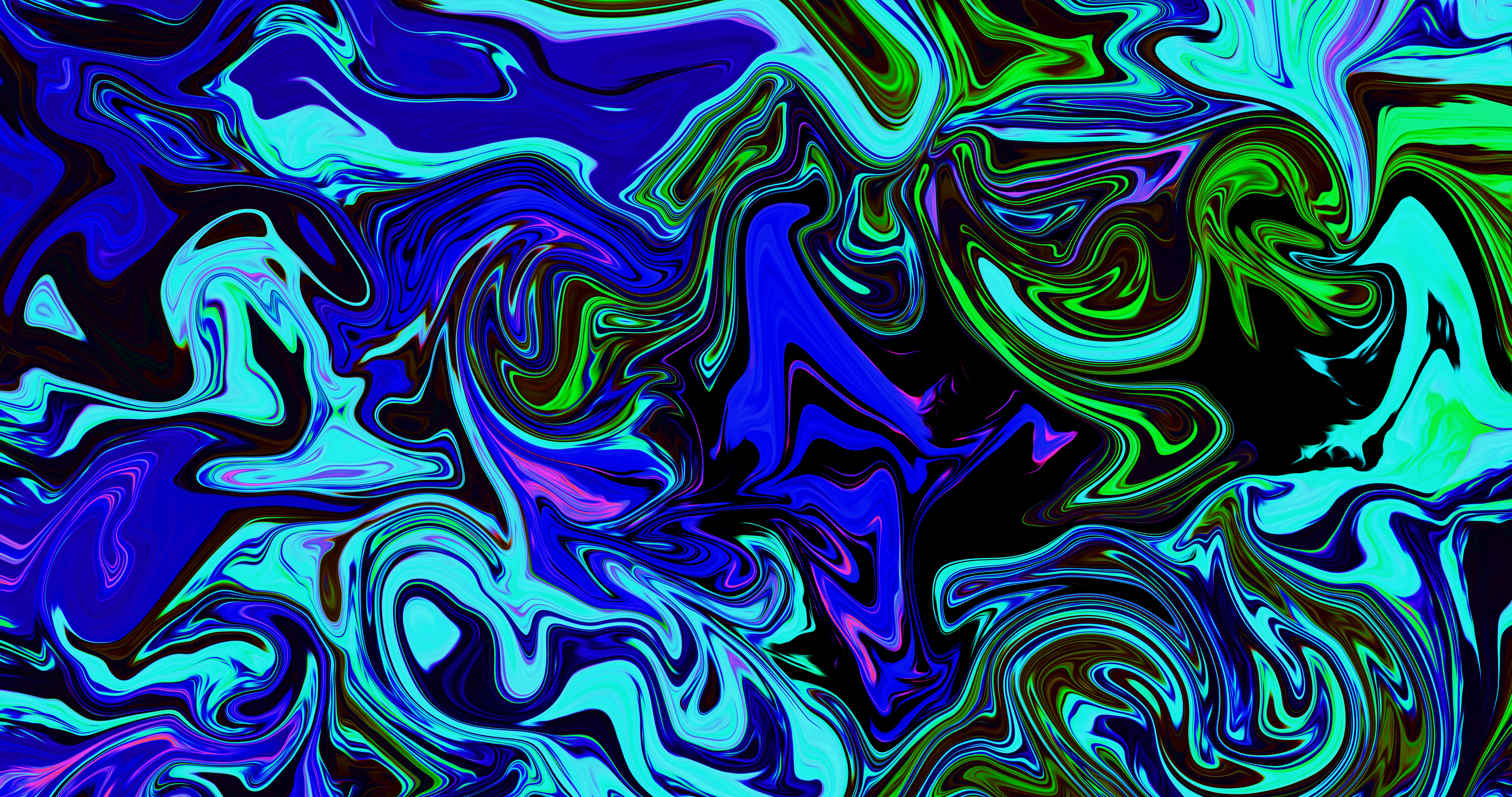 Abstract fluid colorful digital art HD Wallpaper