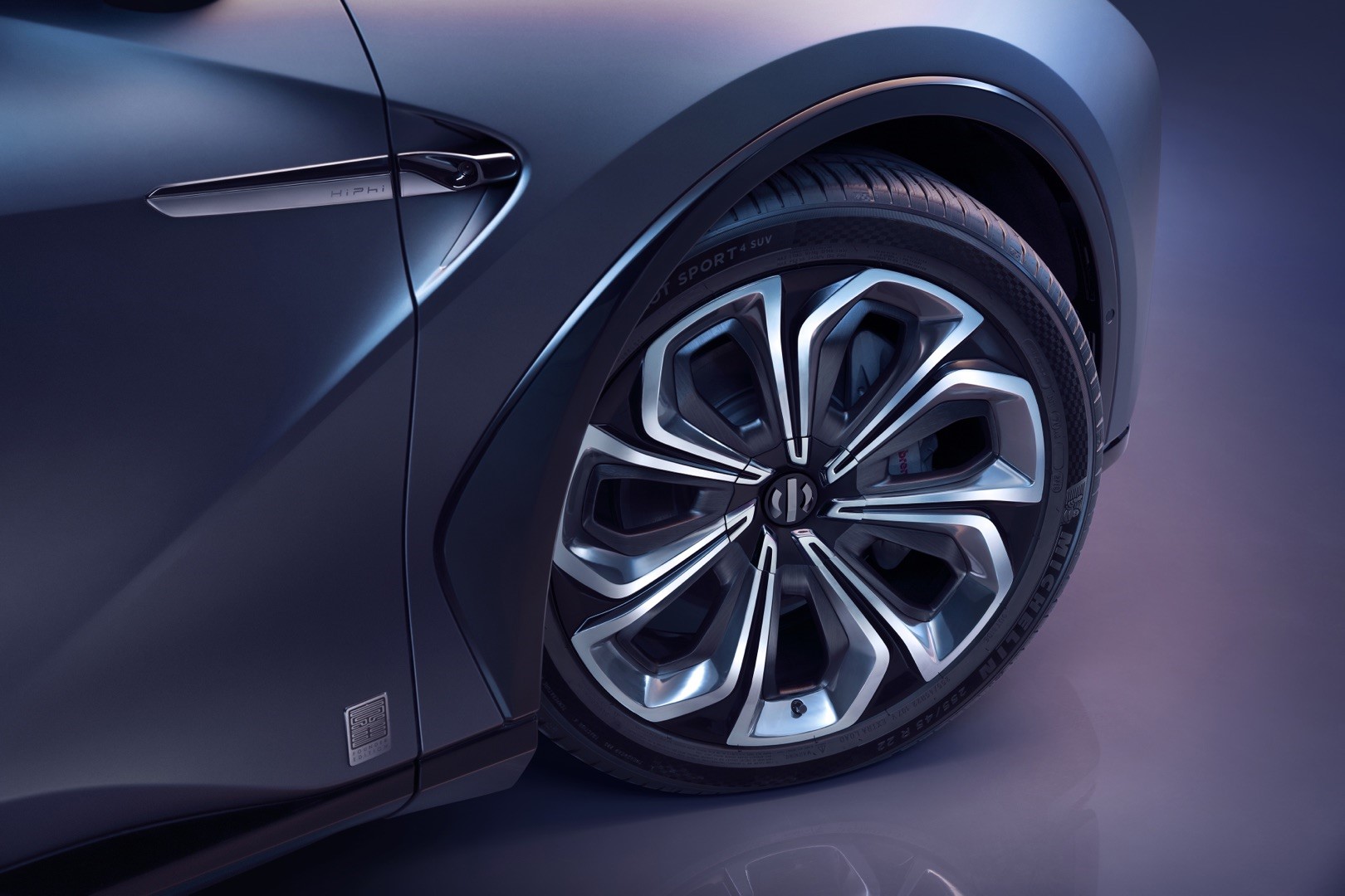 HiPhi electric car wheel and fender HD Wallpaper