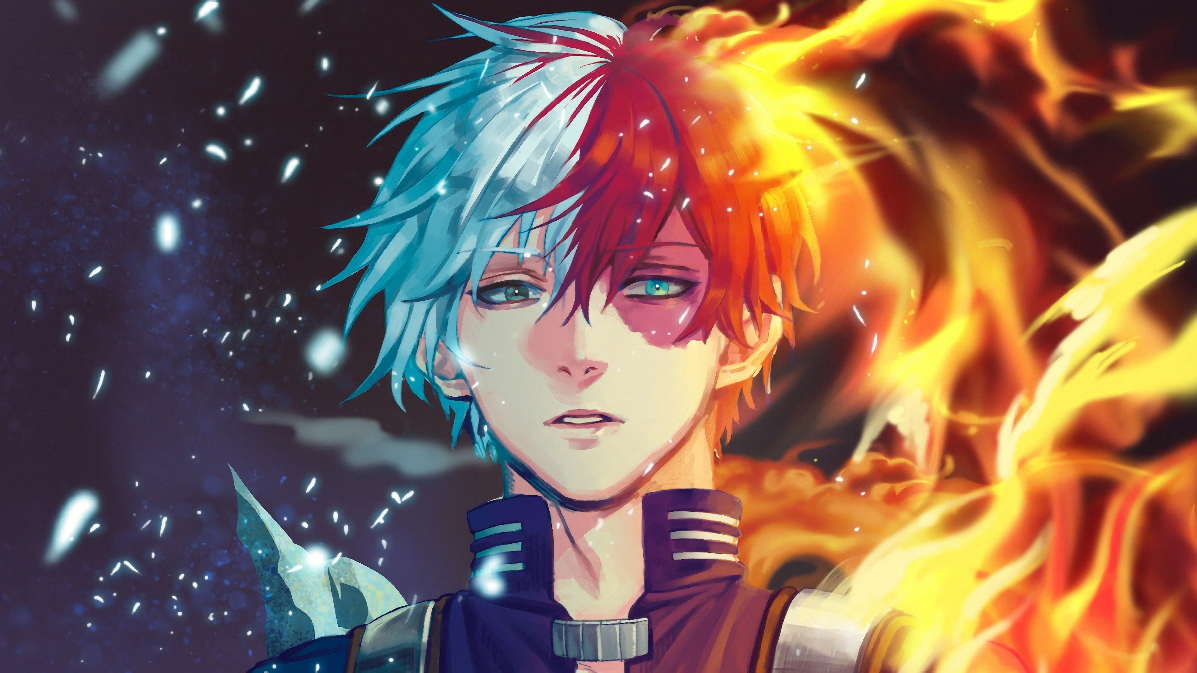 4K Shoto Todoroki from Boku no Hero Academia HD Wallpaper