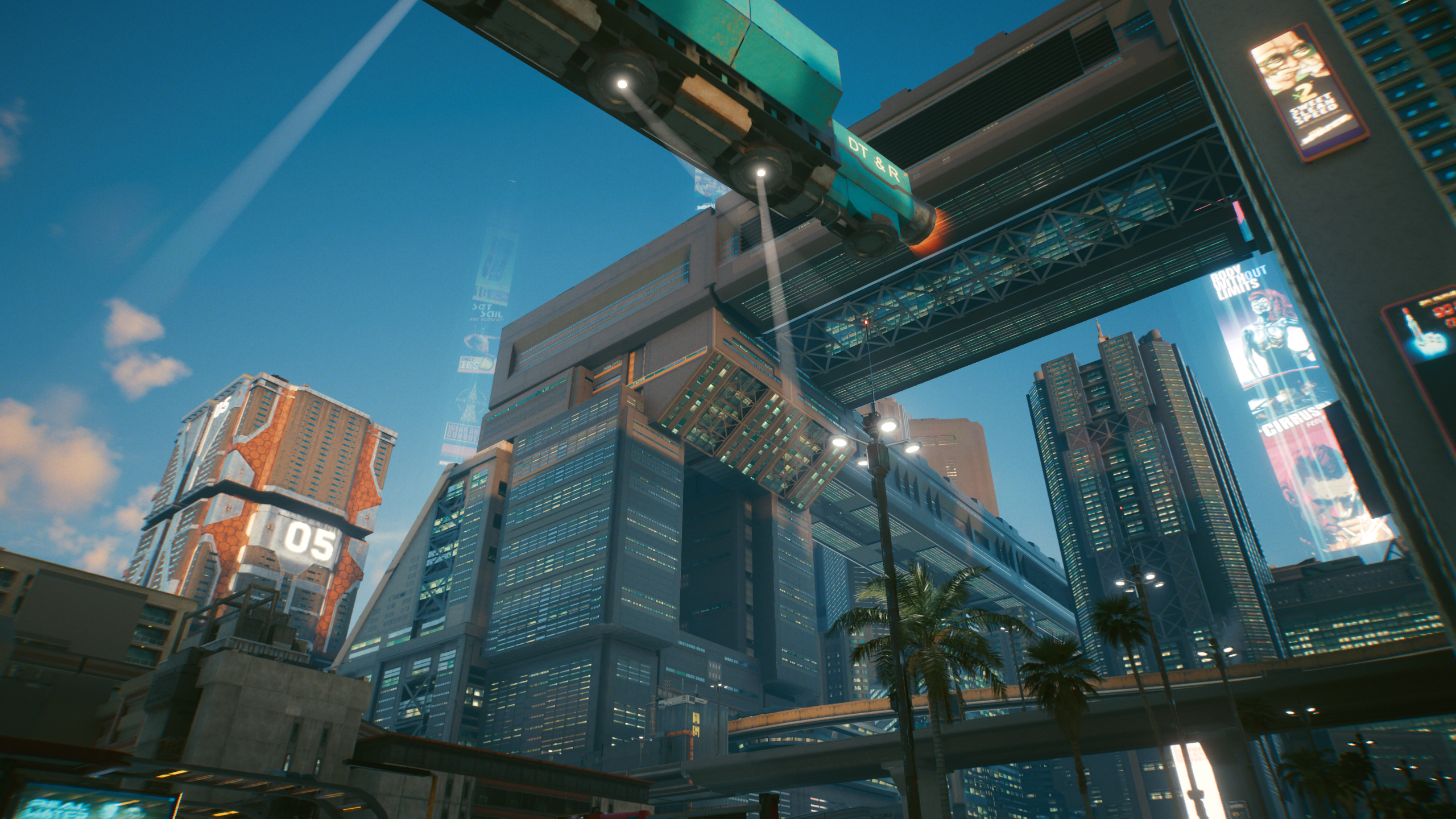 Cyberpunk 2077 screenshot of a futuristic city HD Wallpaper