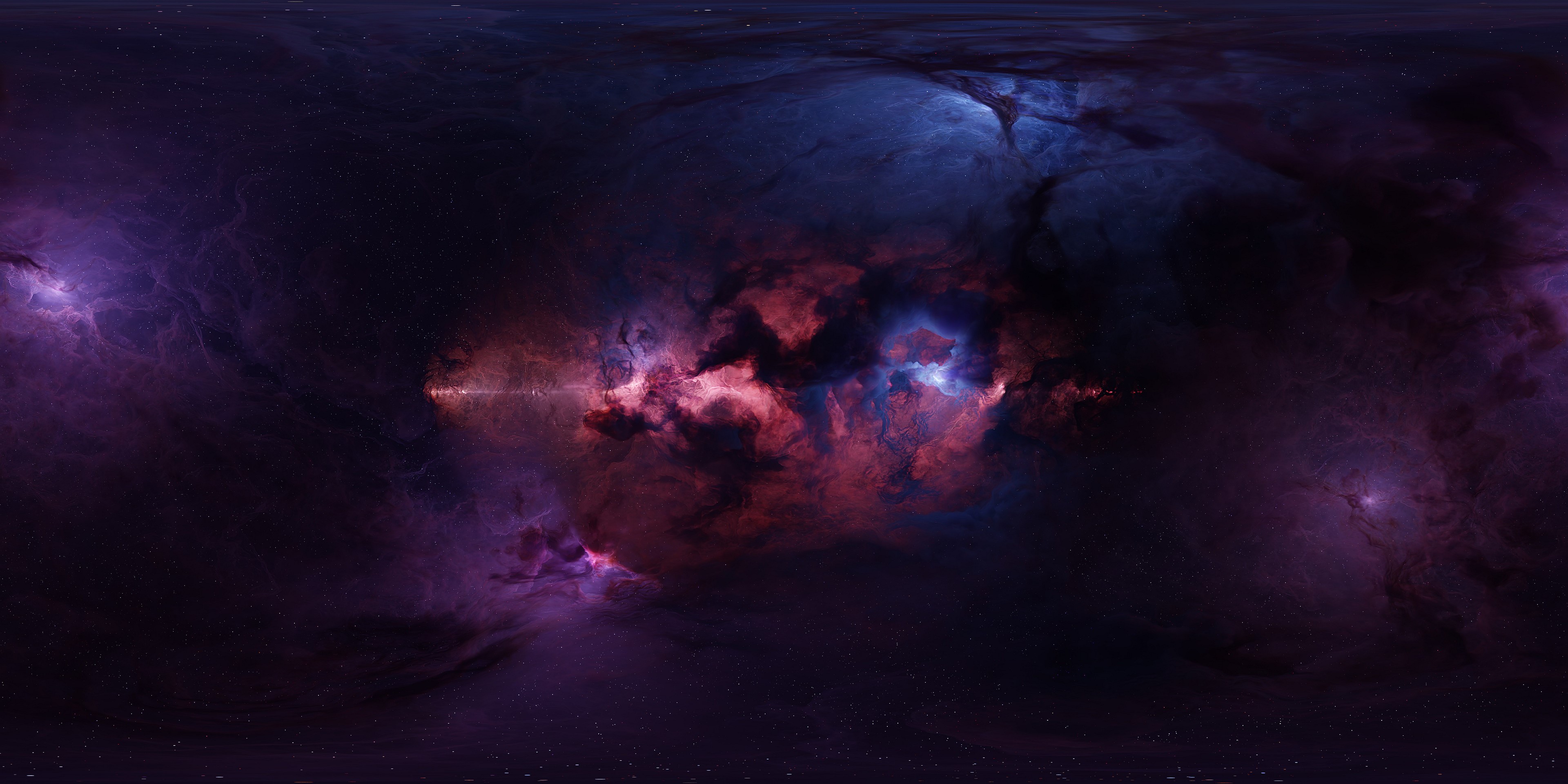 4K Digital Art Space Nebula by Tim Barton HD Wallpaper